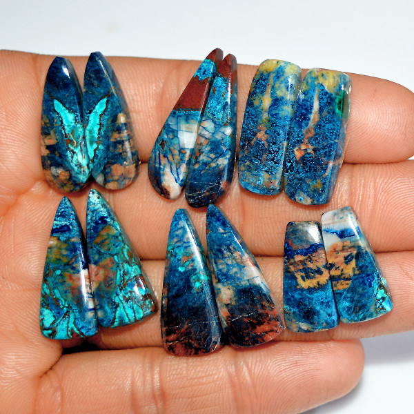 Azurite Shattuckite Pairs