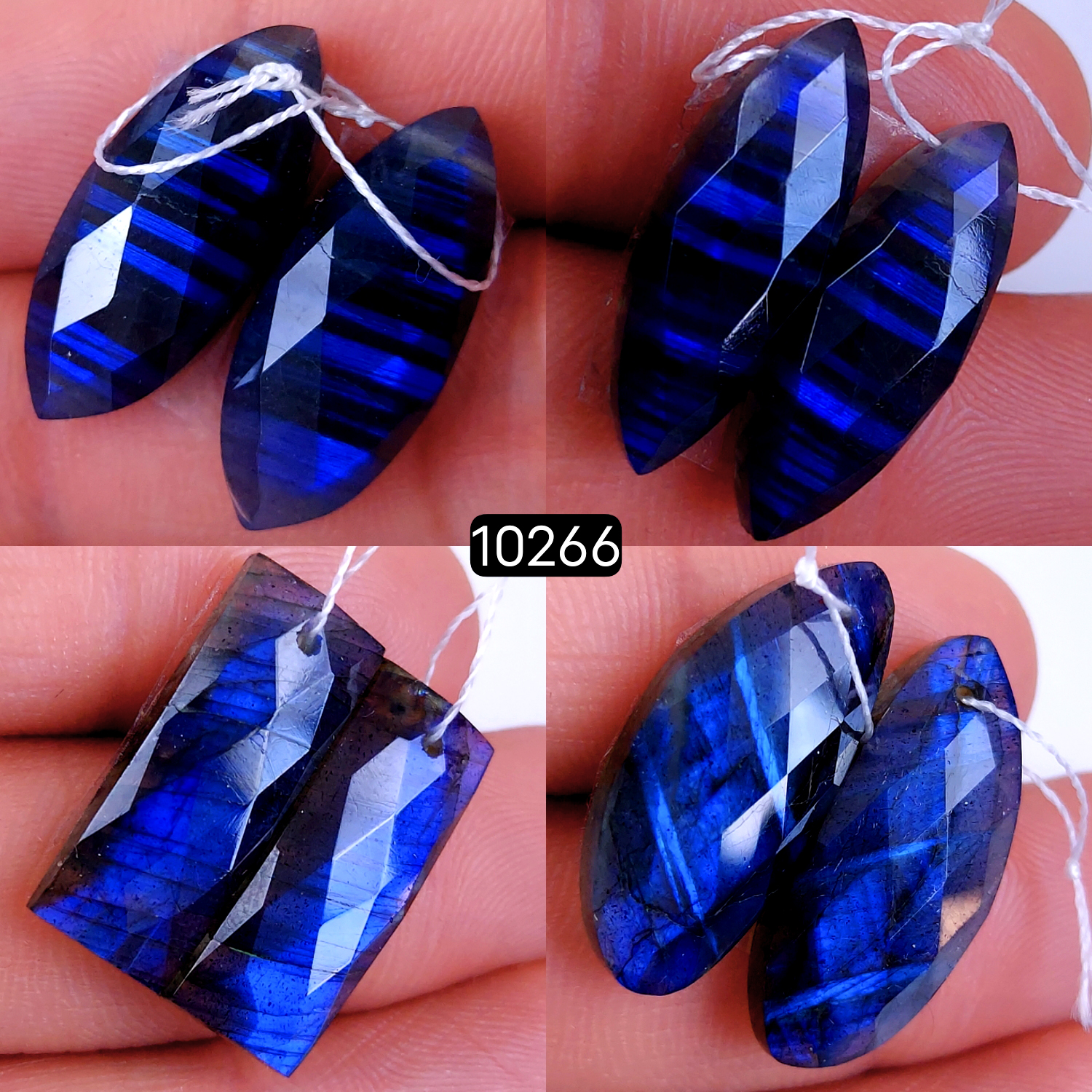 4Pair 83Cts Natural Labradorite Faceted Crystal Drill Dangle Drop Earring Pairs Silver Earrings Rose cut Labradorite Hoop Jewelry  26X12 22X8mm #10266