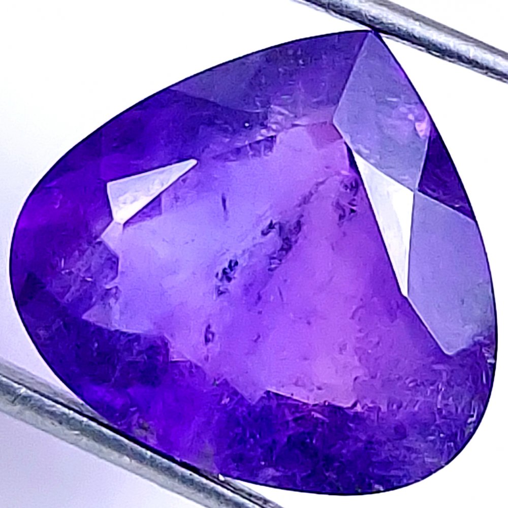 1Pcs 12Cts Natural Purple Amethyst Faceted Cabochon Gemstone Lot Mixed Shapes And Sizes For Jewelry Making  16x17mm#10533