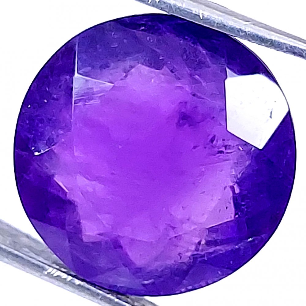 1Pcs 14Cts Natural Purple Amethyst Faceted Cabochon Gemstone Lot Mixed Shapes And Sizes For Jewelry Making  16x16mm#10538
