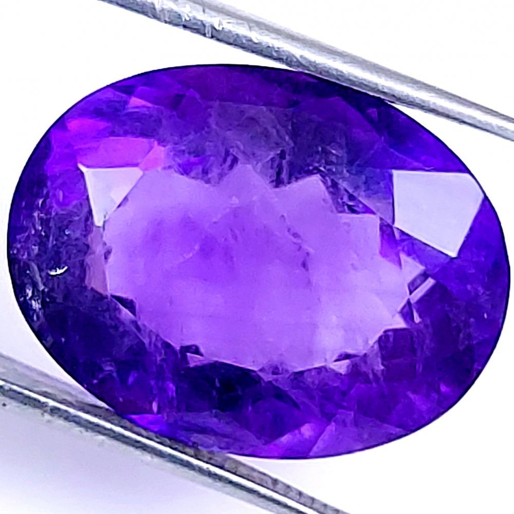 1Pcs 16Cts Natural Purple Amethyst Faceted Cabochon Gemstone Lot Mixed Shapes And Sizes For Jewelry Making  19x15mm#10539