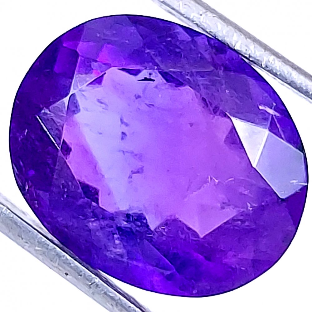 1Pcs 12Cts Natural Purple Amethyst Faceted Cabochon Gemstone Lot Mixed Shapes And Sizes For Jewelry Making  17x14mm#10541