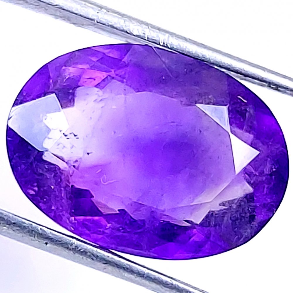 1Pcs 10Cts Natural Purple Amethyst Faceted Cabochon Gemstone Lot Mixed Shapes And Sizes For Jewelry Making  18x12mm#10543