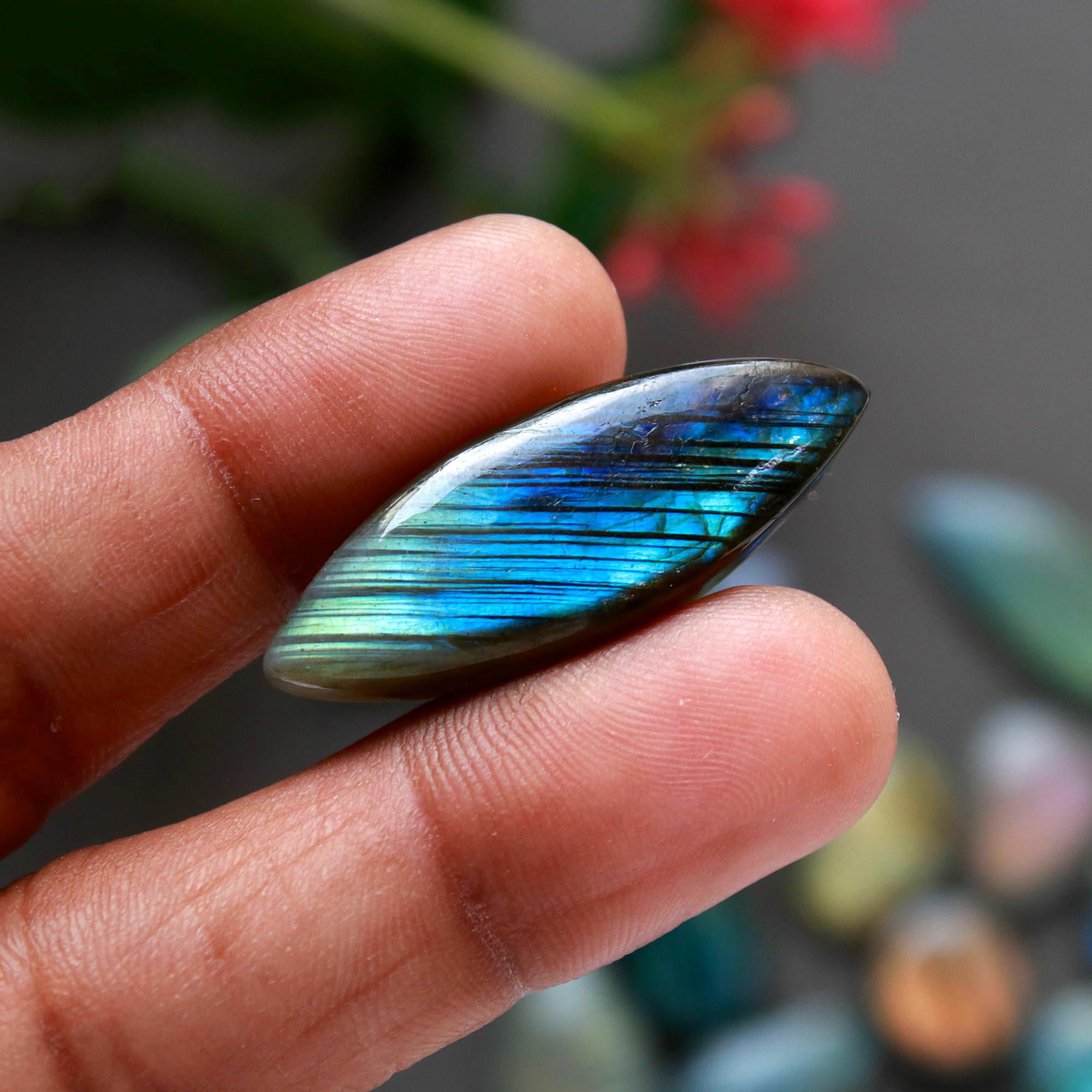 14Pcs 172Cts  Natural Labradorite Cabochon Loose Gemstone Jewelry Wire Wrapped Pendant Semi-Precious Healing Crystal Lots14x14-34x12mm 12934