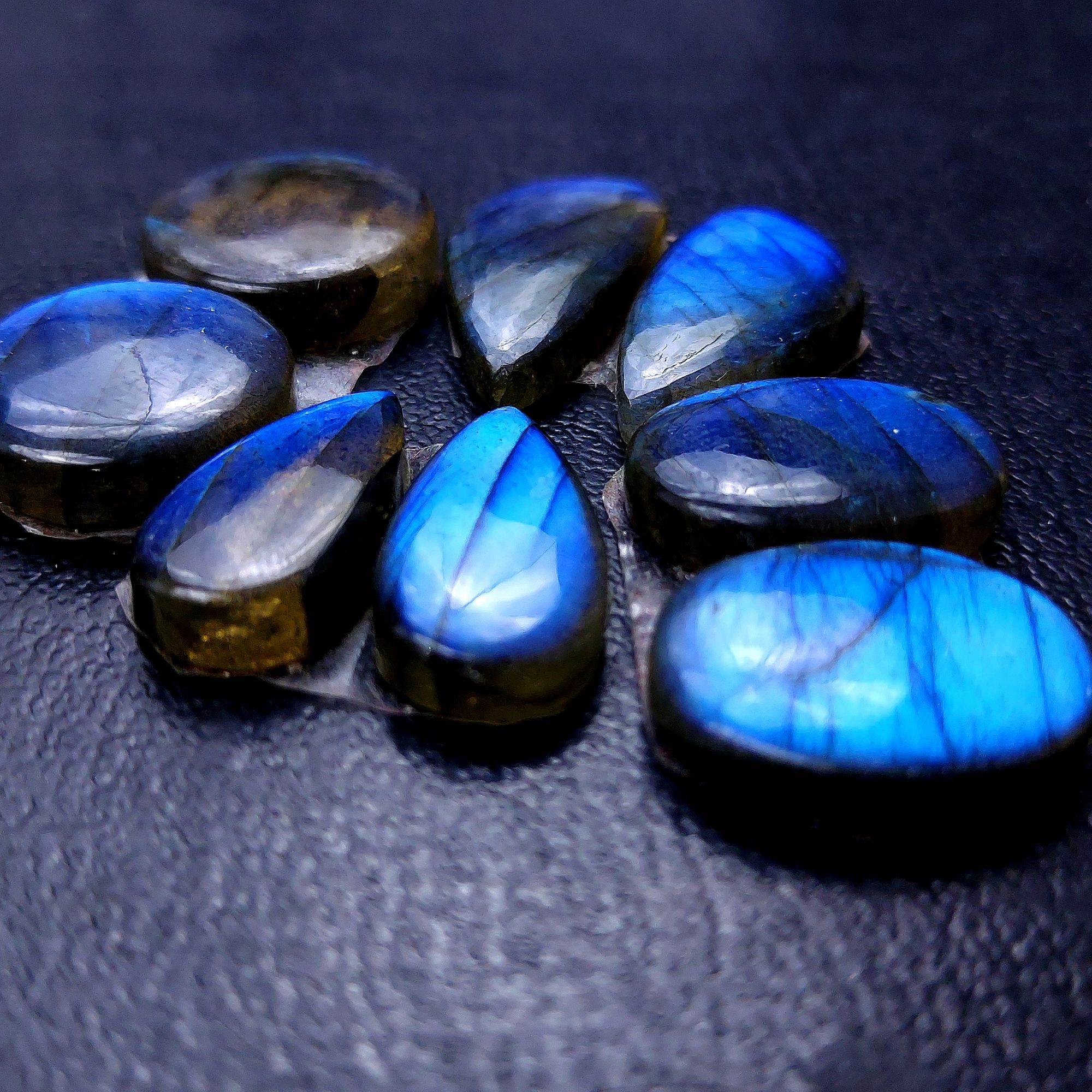 4 Pair 85 Cts Labradorite pairs Labradorite Cabochon Loose Gemstone Labradorite pair for Earring For Woman Earrings Mix Shapes Dangle Drop Earrings 22x12 18x9mm R-13112