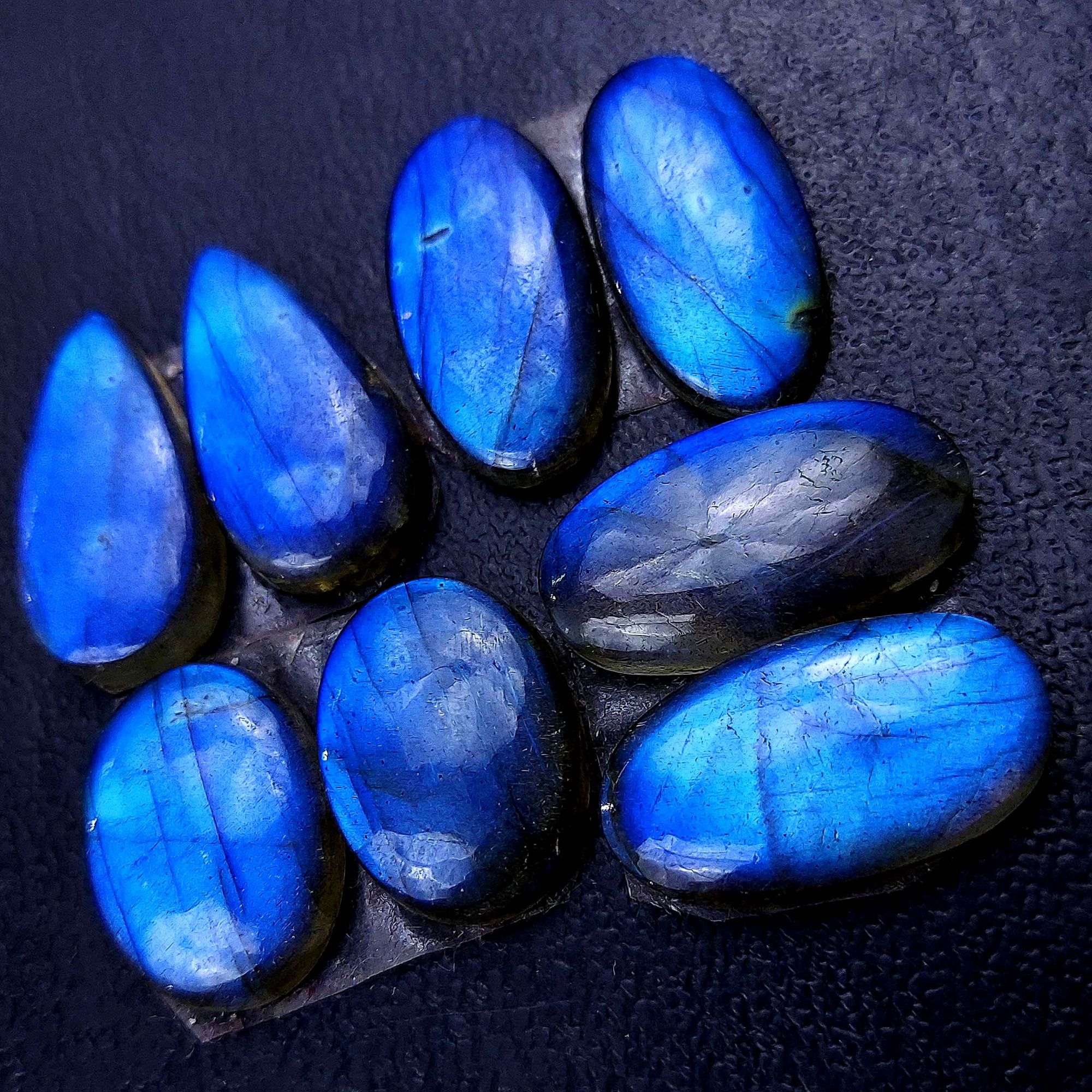 4 Pair 64 Cts Labradorite pairs Labradorite Cabochon Loose Gemstone Labradorite pair for Earring For Woman Earrings Mix Shapes Dangle Drop Earrings 25x10 16x12mm R-13113