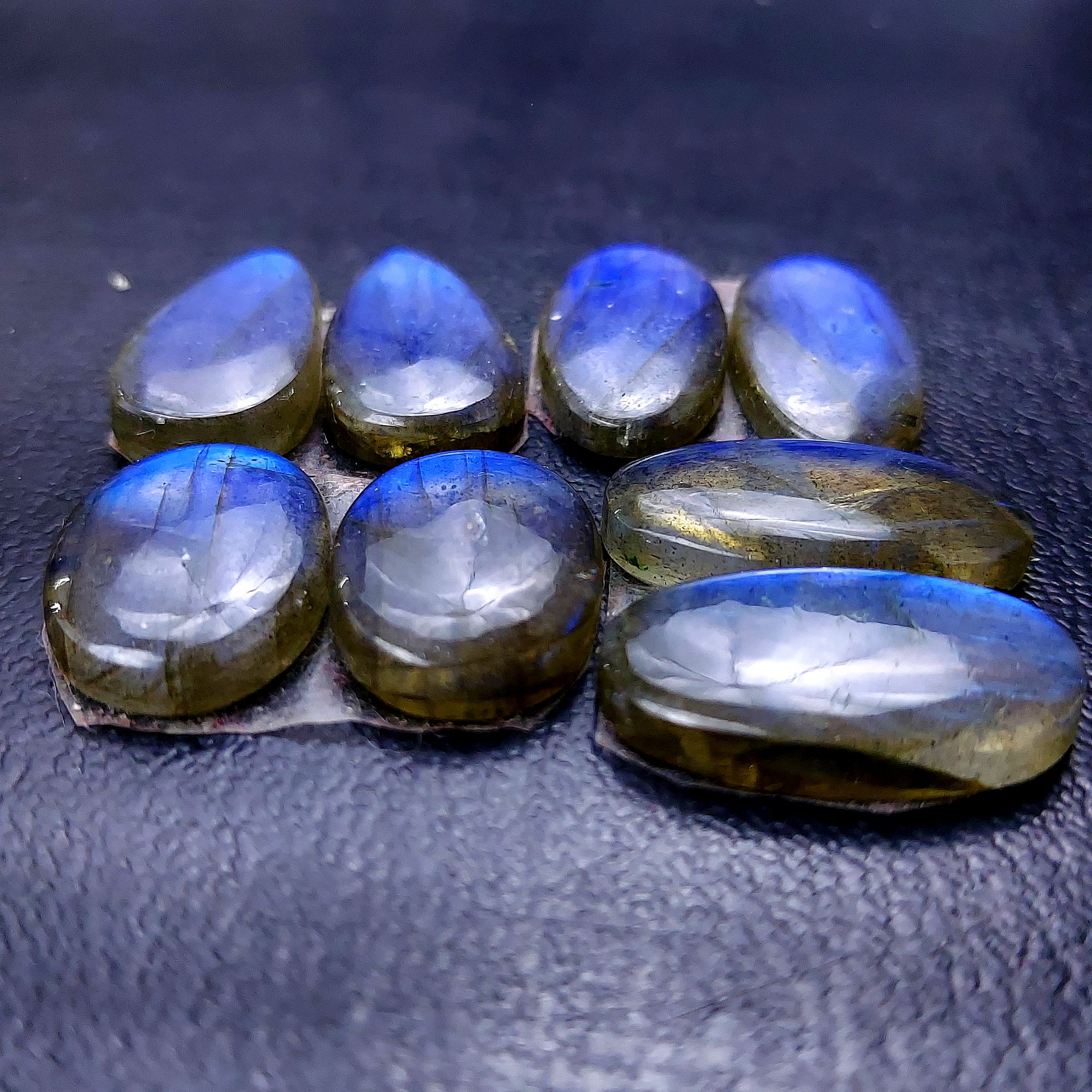 4 Pair 64 Cts Labradorite pairs Labradorite Cabochon Loose Gemstone Labradorite pair for Earring For Woman Earrings Mix Shapes Dangle Drop Earrings 25x10 16x12mm R-13113