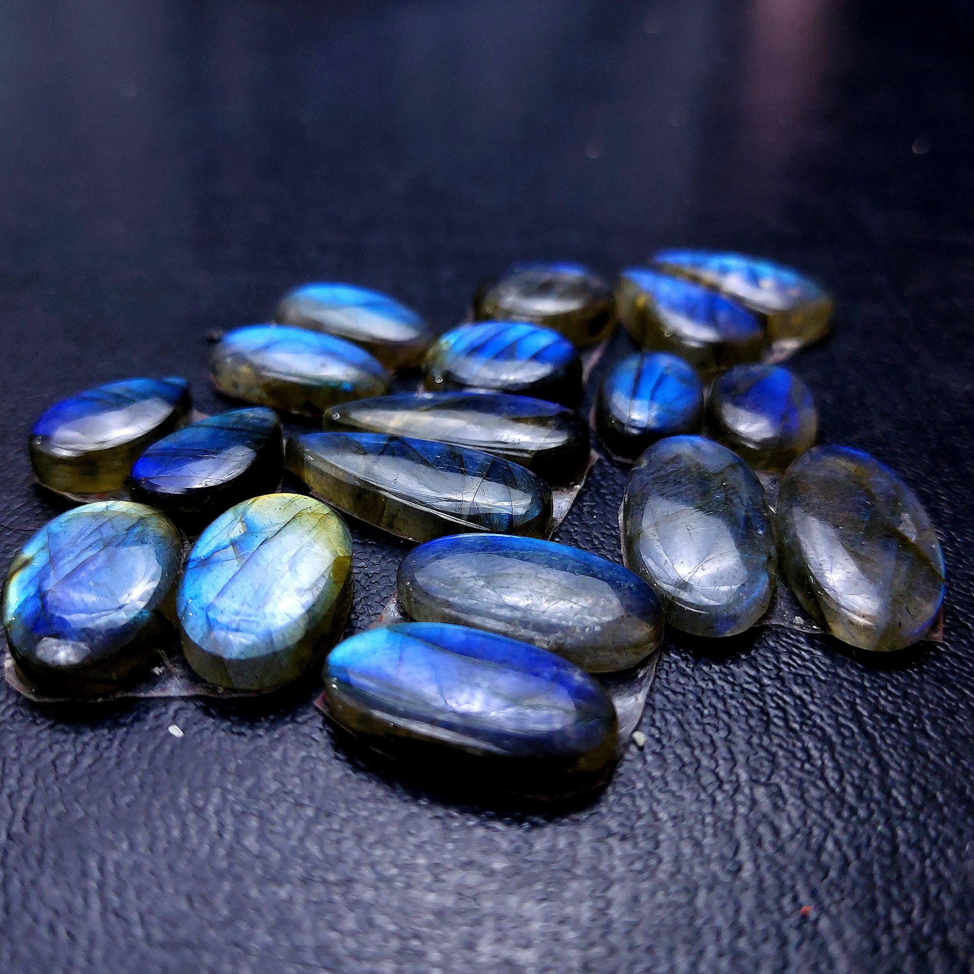 9 Pair 101 Cts Labradorite pairs Labradorite Cabochon Loose Gemstone Labradorite pair for Earring For Woman Earrings Mix Shapes Dangle Drop Earrings 20x8 14x8mm R-13116