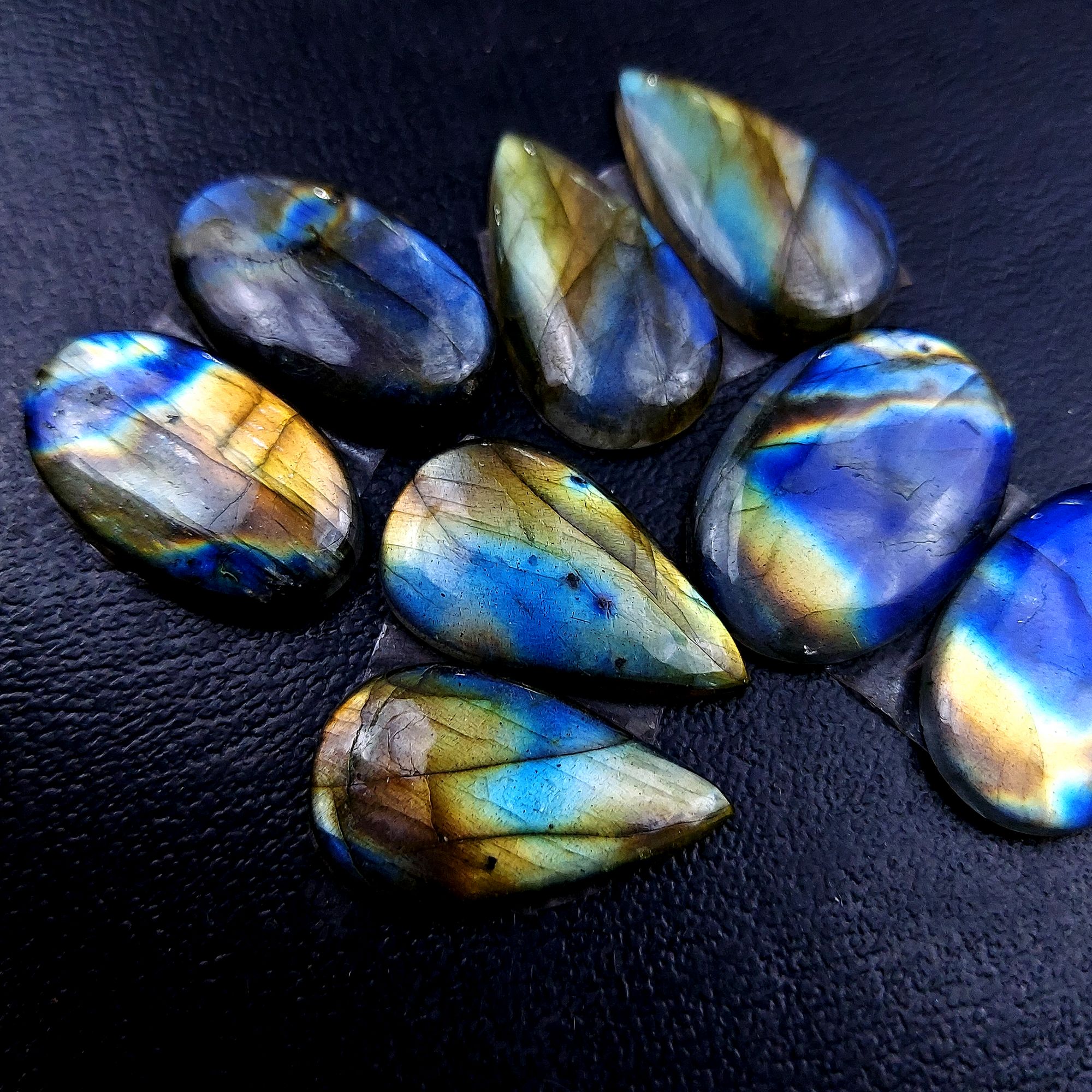 4 Pair 104 Cts Labradorite pairs Labradorite Cabochon Loose Gemstone Labradorite pair for Earring For Woman Earrings Mix Shapes Dangle Drop Earrings 24x16 24x14mm R-13119