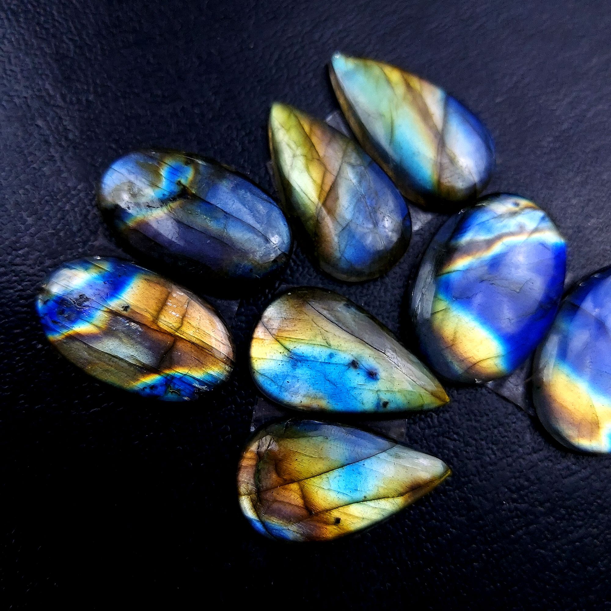 4 Pair 104 Cts Labradorite pairs Labradorite Cabochon Loose Gemstone Labradorite pair for Earring For Woman Earrings Mix Shapes Dangle Drop Earrings 24x16 24x14mm R-13119