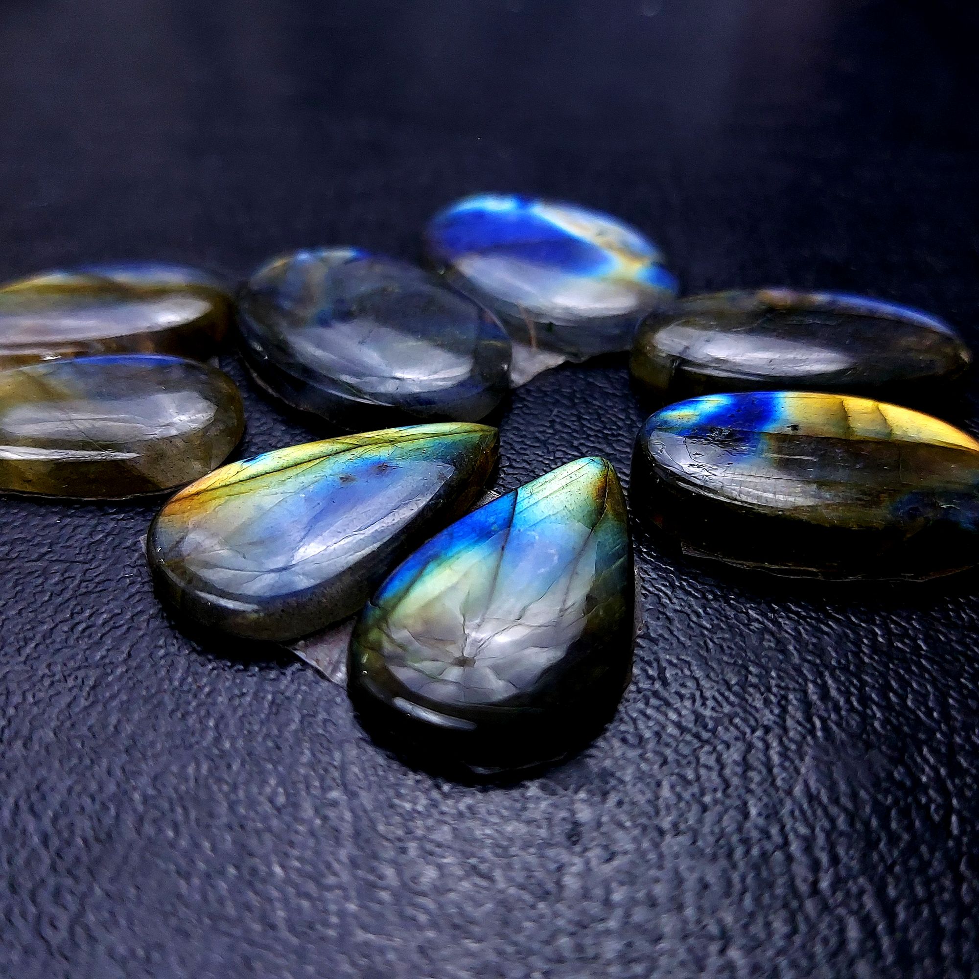 4 Pair 104 Cts Labradorite pairs Labradorite Cabochon Loose Gemstone Labradorite pair for Earring For Woman Earrings Mix Shapes Dangle Drop Earrings 24x16 24x14mm R-13119