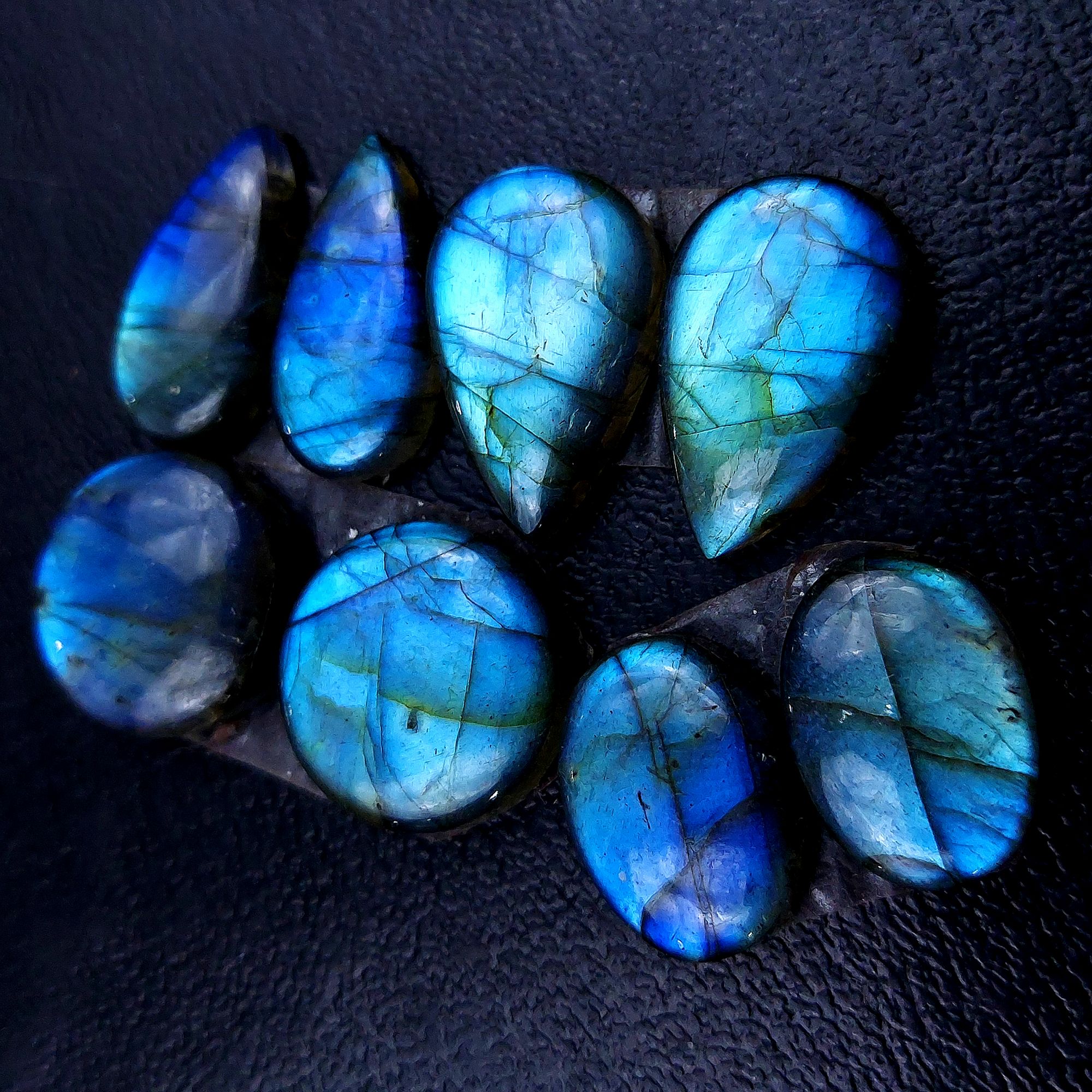 4 Pair 78 Cts Labradorite pairs Labradorite Cabochon Loose Gemstone Labradorite pair for Earring For Woman Earrings Mix Shapes Dangle Drop Earrings 20x13 19x9mm R-13126