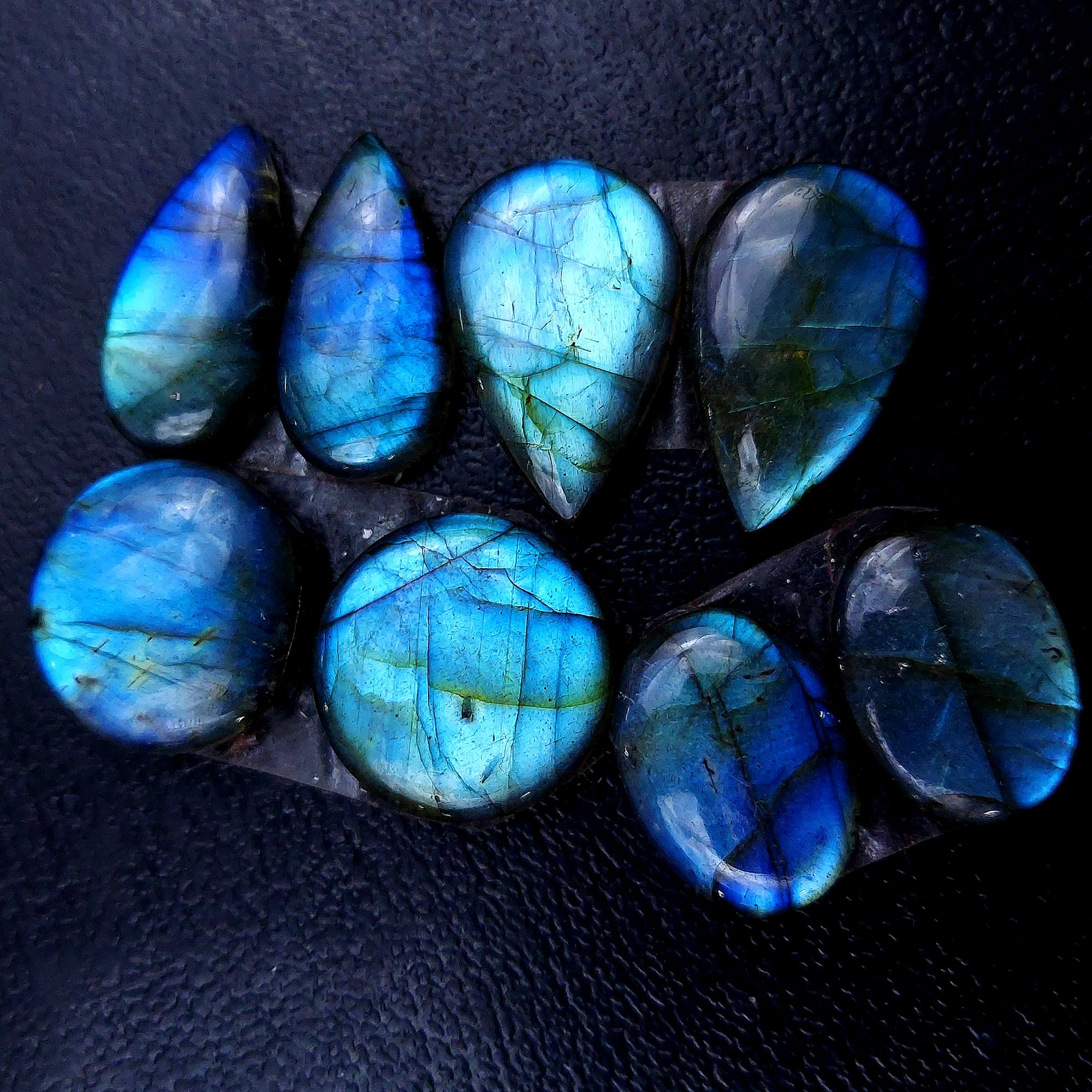 4 Pair 78 Cts Labradorite pairs Labradorite Cabochon Loose Gemstone Labradorite pair for Earring For Woman Earrings Mix Shapes Dangle Drop Earrings 20x13 19x9mm R-13126