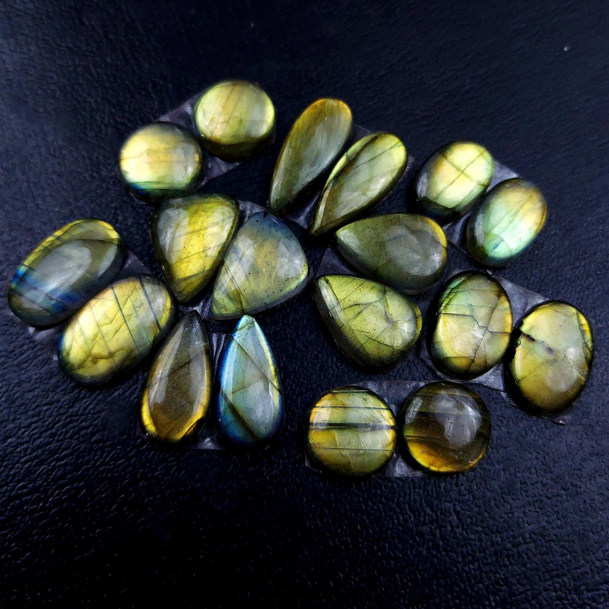 9 Pair 91 Cts Labradorite pairs Labradorite Cabochon Loose Gemstone Labradorite pair for Earring For Woman Earrings Mix Shapes Dangle Drop Earrings 16x10 11x11mm R-13127