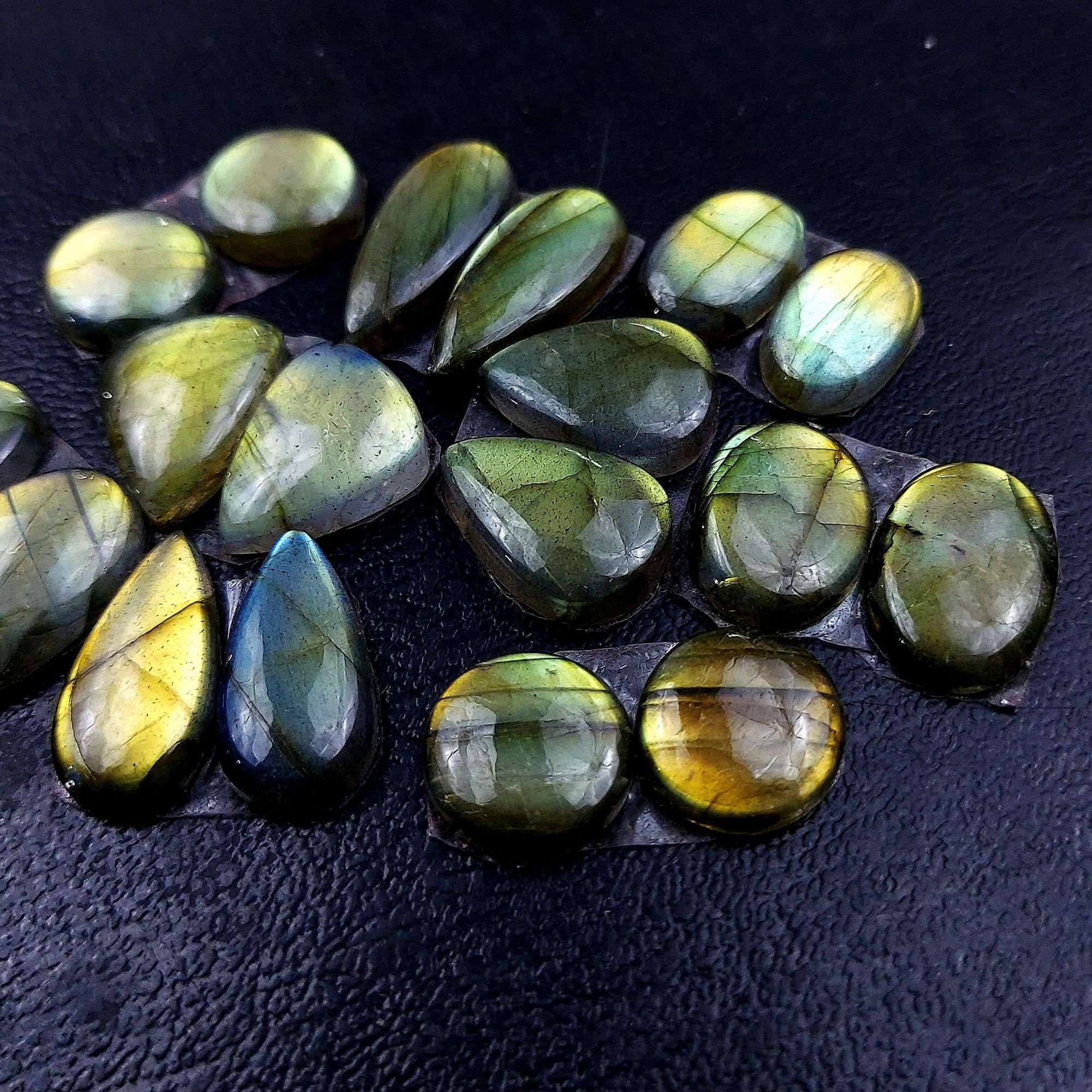 9 Pair 91 Cts Labradorite pairs Labradorite Cabochon Loose Gemstone Labradorite pair for Earring For Woman Earrings Mix Shapes Dangle Drop Earrings 16x10 11x11mm R-13127