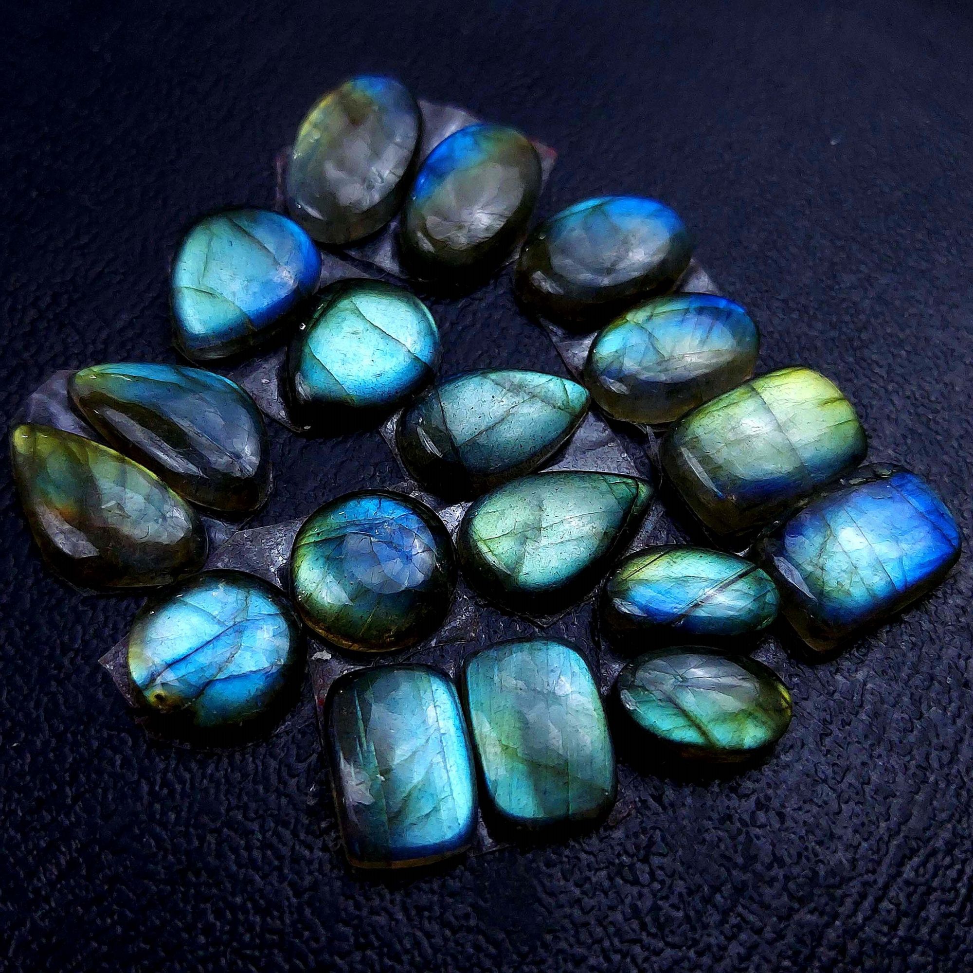 9 Pair 54 Cts Labradorite pairs Labradorite Cabochon Loose Gemstone Labradorite pair for Earring For Woman Earrings Mix Shapes Dangle Drop Earrings 14x8 10x5mm R-13128