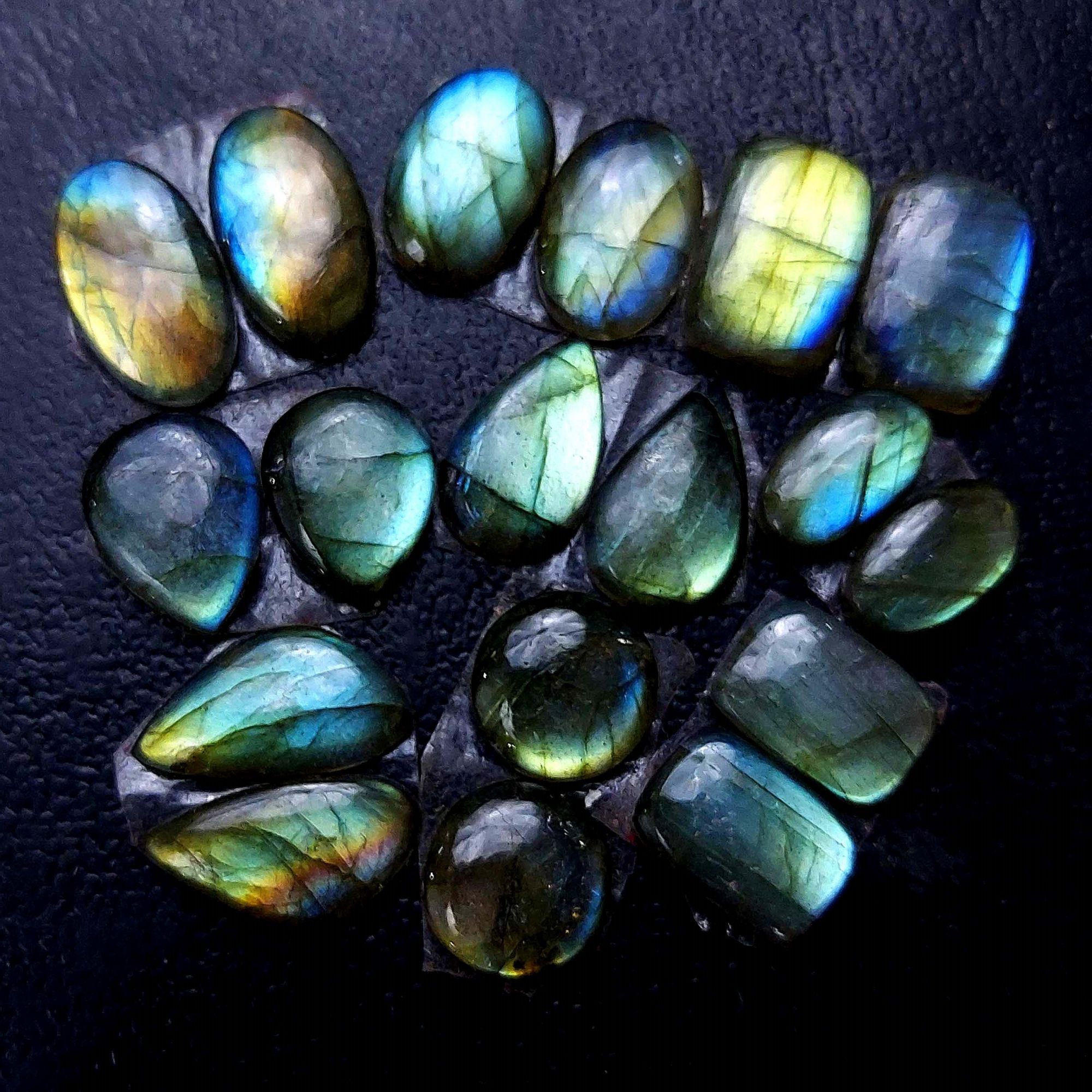 9 Pair 54 Cts Labradorite pairs Labradorite Cabochon Loose Gemstone Labradorite pair for Earring For Woman Earrings Mix Shapes Dangle Drop Earrings 14x8 10x5mm R-13128