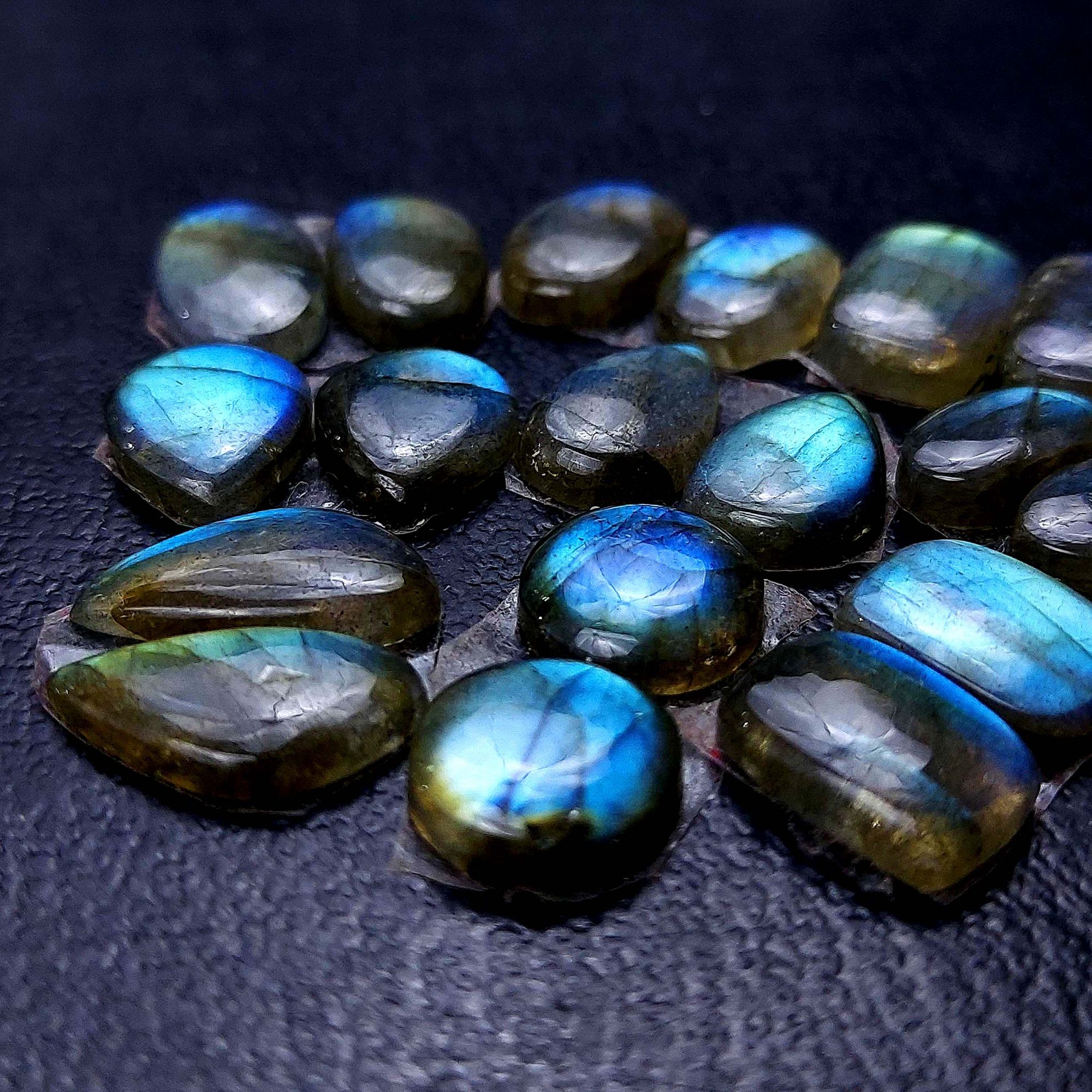 9 Pair 54 Cts Labradorite pairs Labradorite Cabochon Loose Gemstone Labradorite pair for Earring For Woman Earrings Mix Shapes Dangle Drop Earrings 14x8 10x5mm R-13128