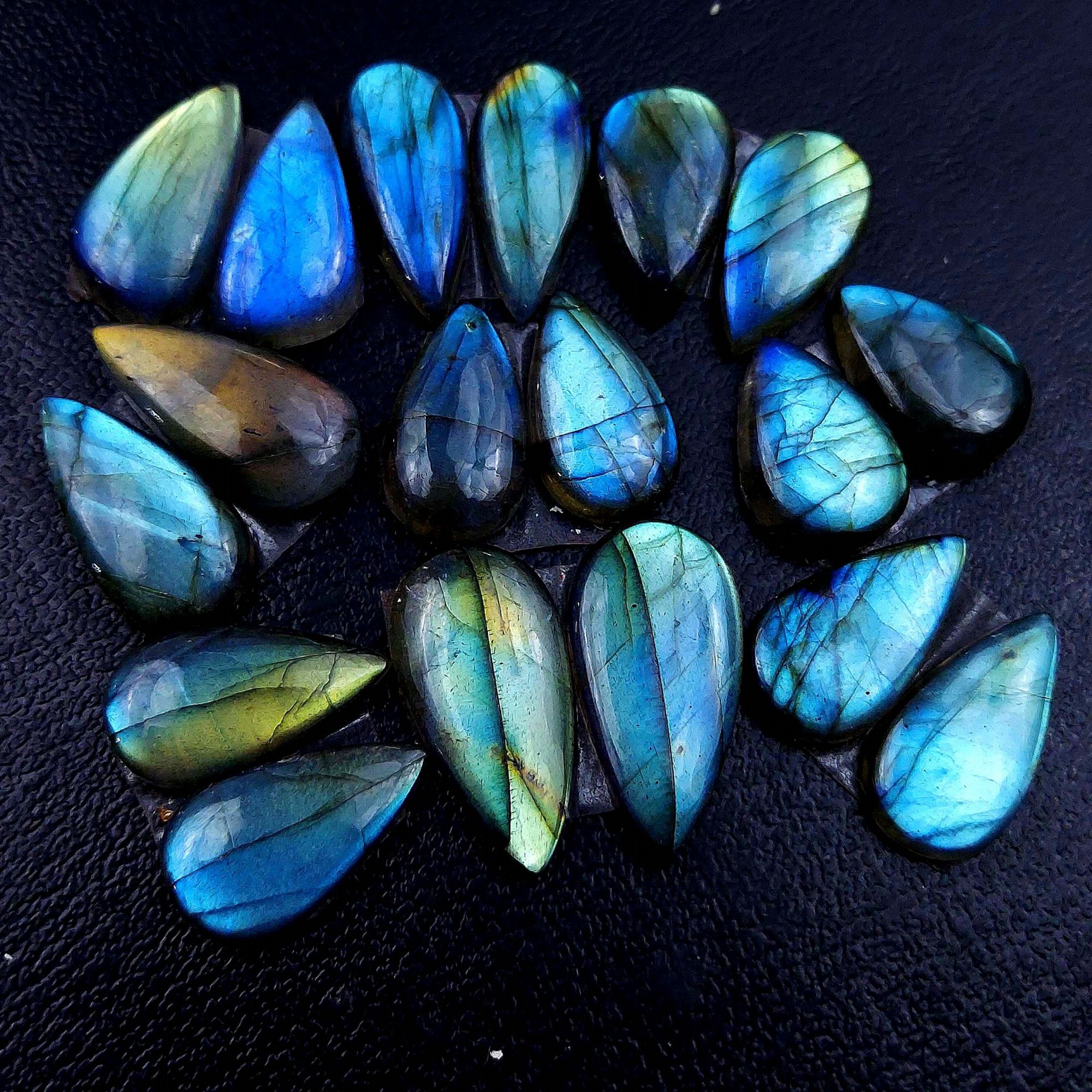 9 Pair 134 Cts Labradorite pairs Labradorite Cabochon Loose Gemstone Labradorite pair for Earring For Woman Earrings Mix Shapes Dangle Drop Earrings 22x12 18x10mm R-13130
