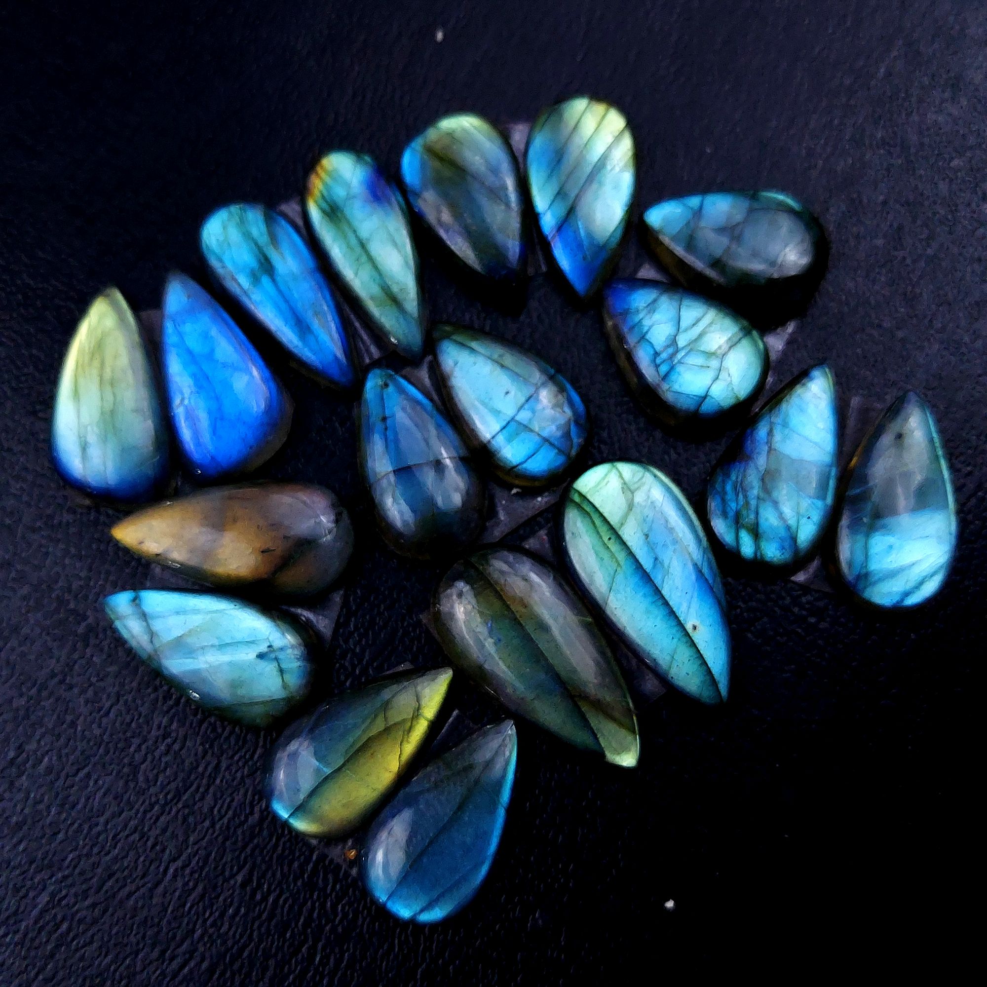 9 Pair 134 Cts Labradorite pairs Labradorite Cabochon Loose Gemstone Labradorite pair for Earring For Woman Earrings Mix Shapes Dangle Drop Earrings 22x12 18x10mm R-13130
