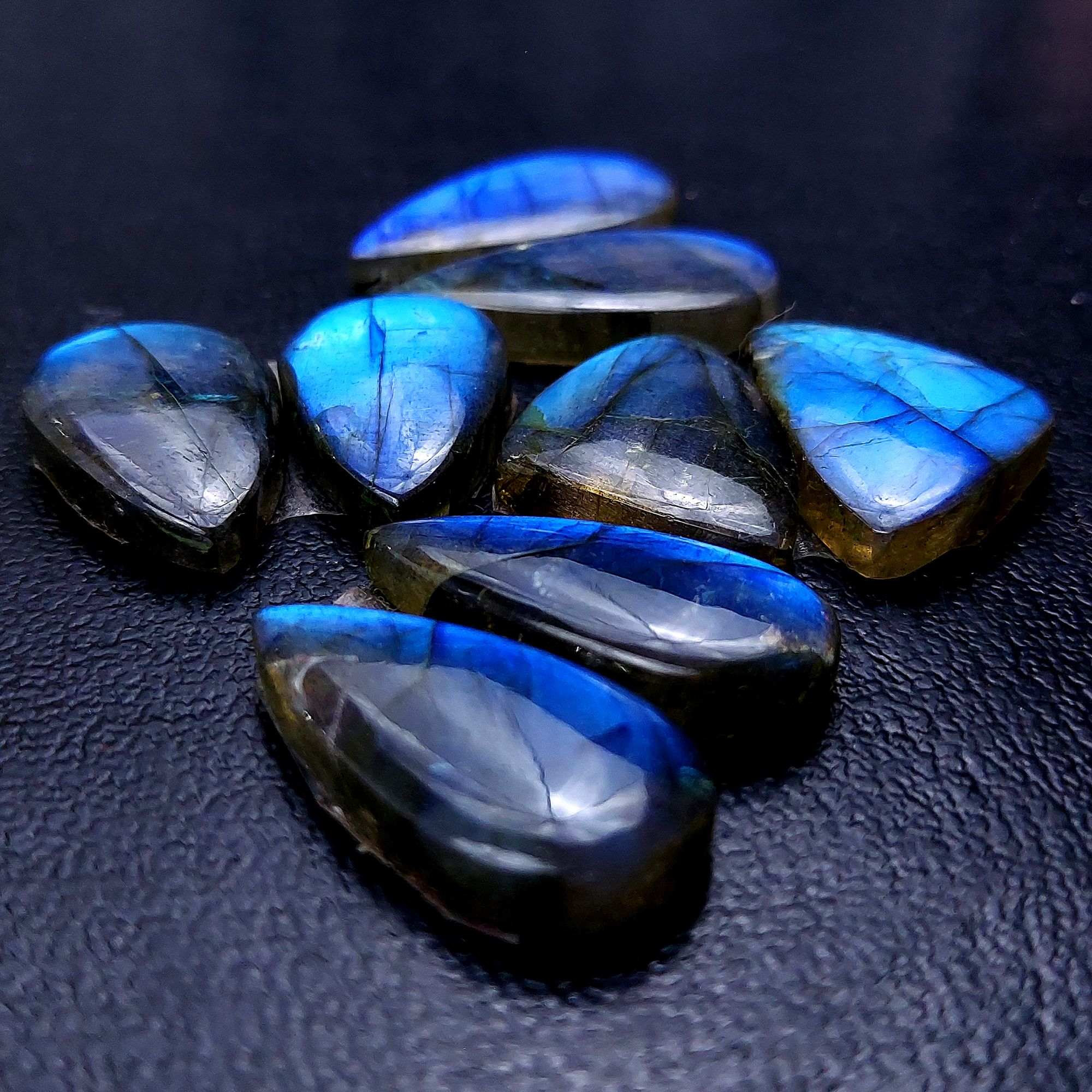 4 Pair 101 Cts Labradorite pairs Labradorite Cabochon Loose Gemstone Labradorite pair for Earring For Woman Earrings Mix Shapes Dangle Drop Earrings 24x15 23x12mm R-13133