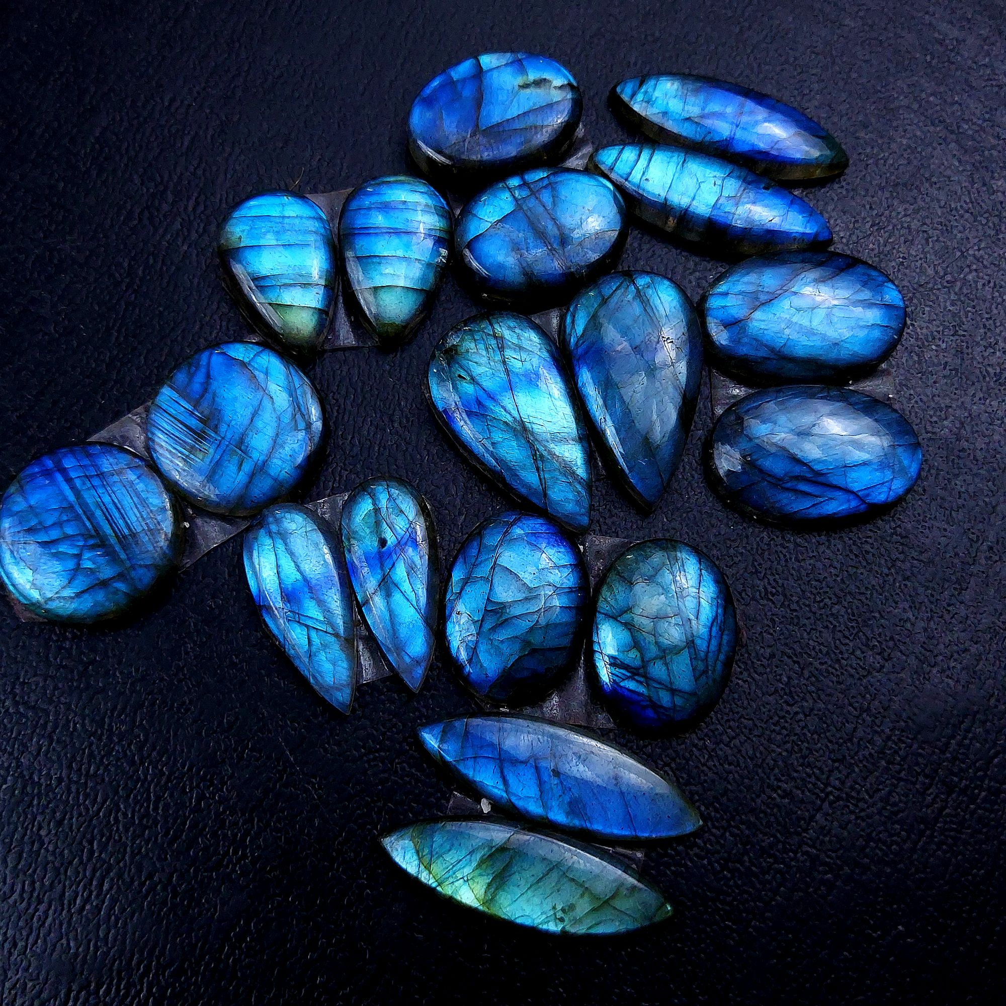 9 Pair 156 Cts Labradorite pairs Labradorite Cabochon Loose Gemstone Labradorite pair for Earring For Woman Earrings Mix Shapes Dangle Drop Earrings 23x14 17x10mm R-13135