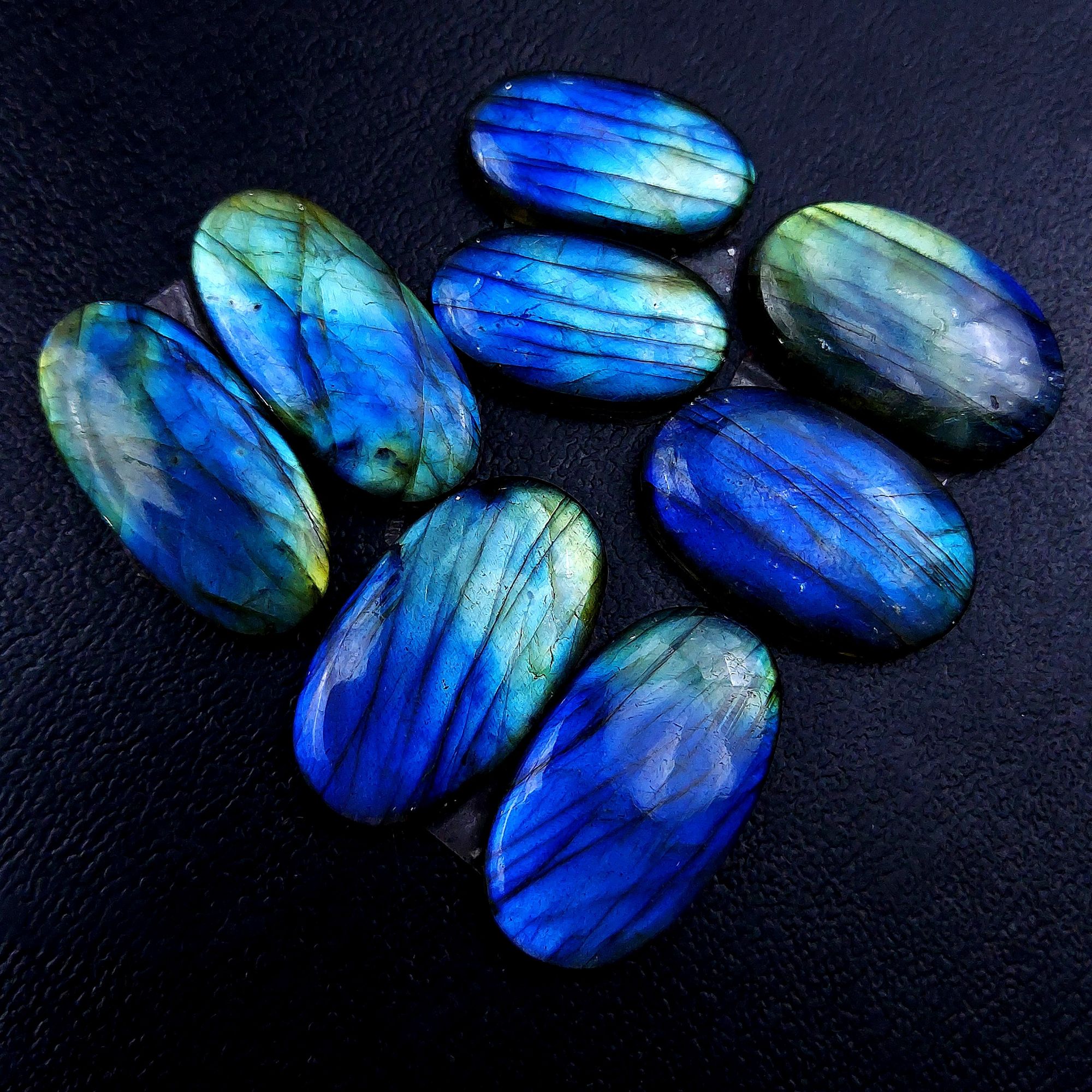 4 Pair 139 Cts Labradorite pairs Labradorite Cabochon Loose Gemstone Labradorite pair for Earring For Woman Earrings Mix Shapes Dangle Drop Earrings 27x15 22x12mm R-13136