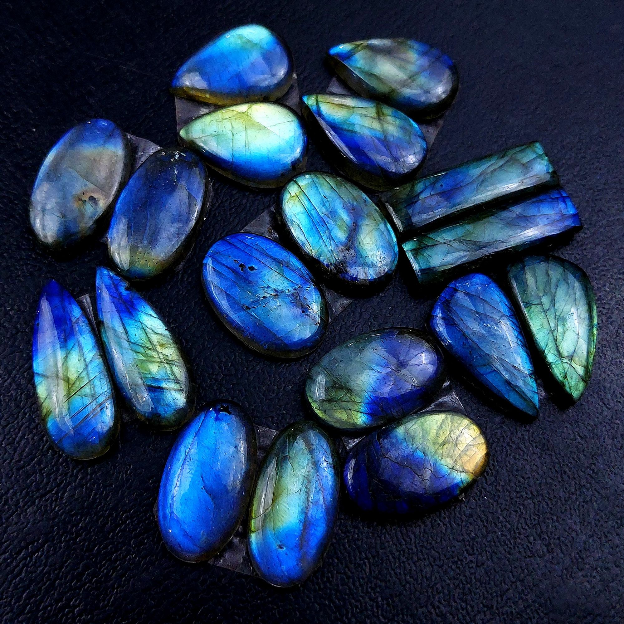 9 Pair 155 Cts Labradorite pairs Labradorite Cabochon Loose Gemstone Labradorite pair for Earring For Woman Earrings Mix Shapes Dangle Drop Earrings 25x7 18x12mm R-13137