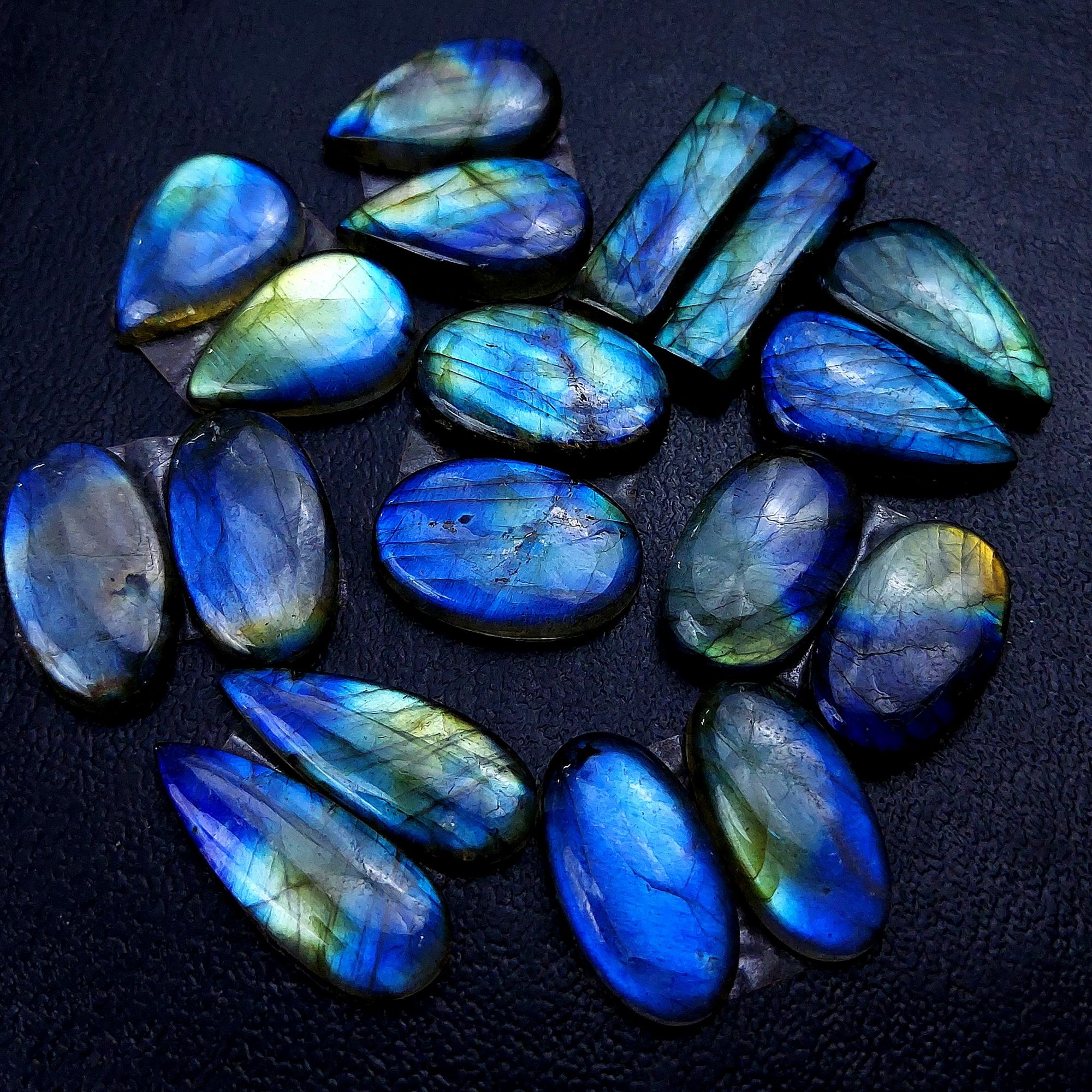 9 Pair 155 Cts Labradorite pairs Labradorite Cabochon Loose Gemstone Labradorite pair for Earring For Woman Earrings Mix Shapes Dangle Drop Earrings 25x7 18x12mm R-13137