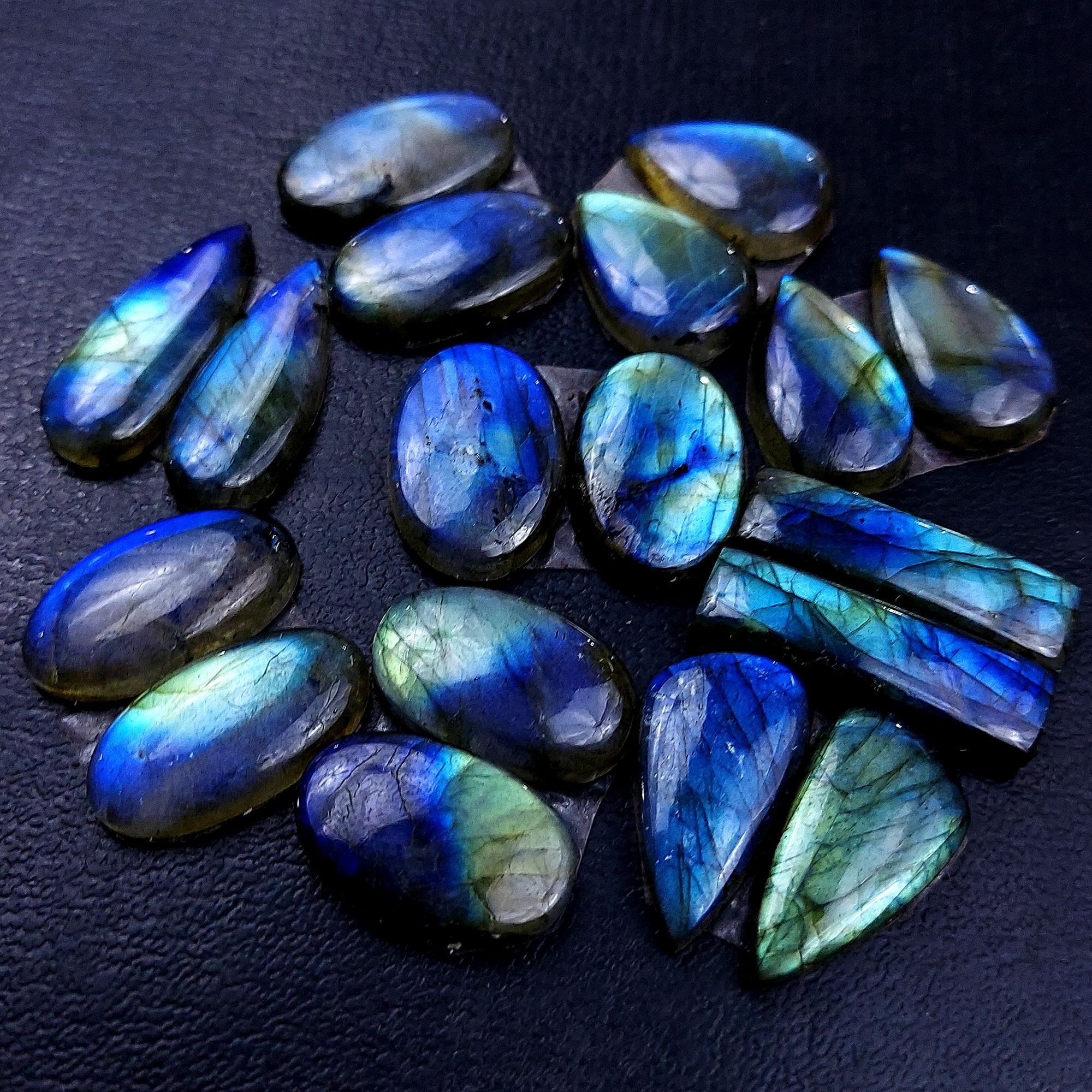9 Pair 155 Cts Labradorite pairs Labradorite Cabochon Loose Gemstone Labradorite pair for Earring For Woman Earrings Mix Shapes Dangle Drop Earrings 25x7 18x12mm R-13137
