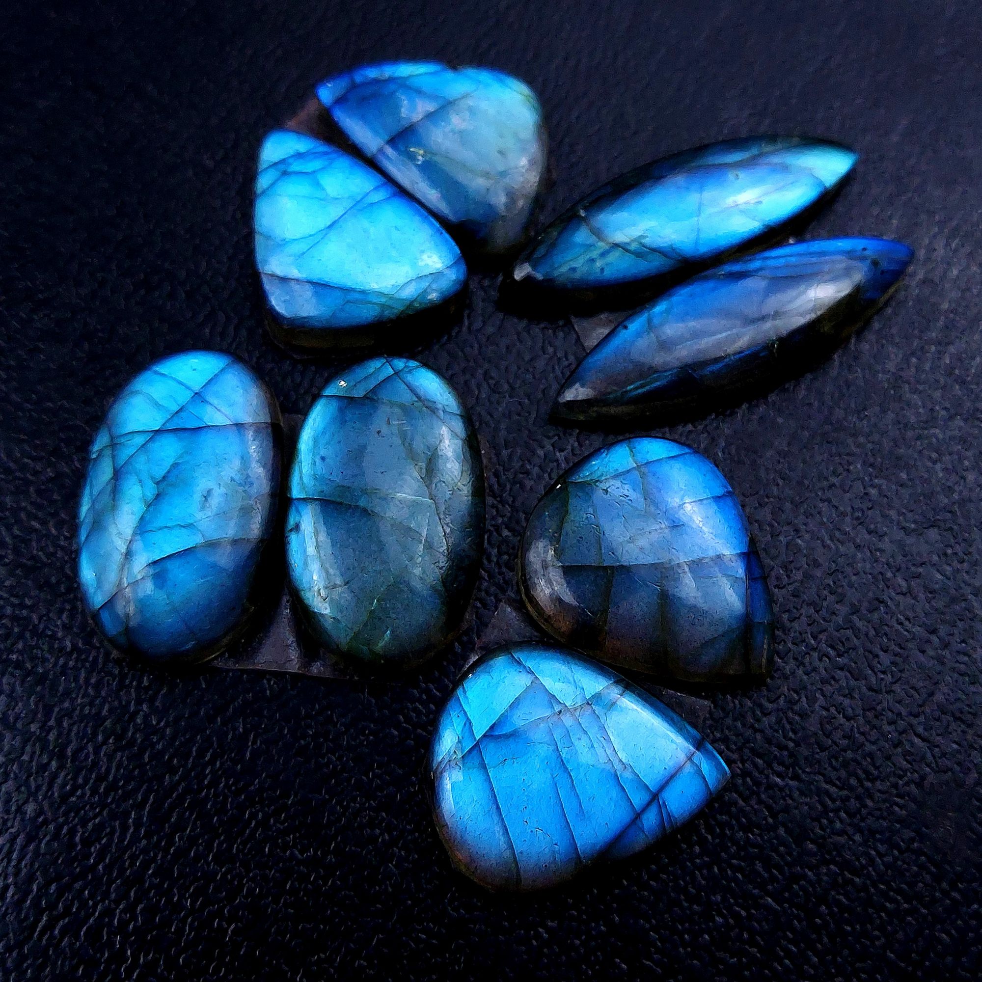 4 Pair 78 Cts Labradorite pairs Labradorite Cabochon Loose Gemstone Labradorite pair for Earring For Woman Earrings Mix Shapes Dangle Drop Earrings 30x8 19x15mm R-13139