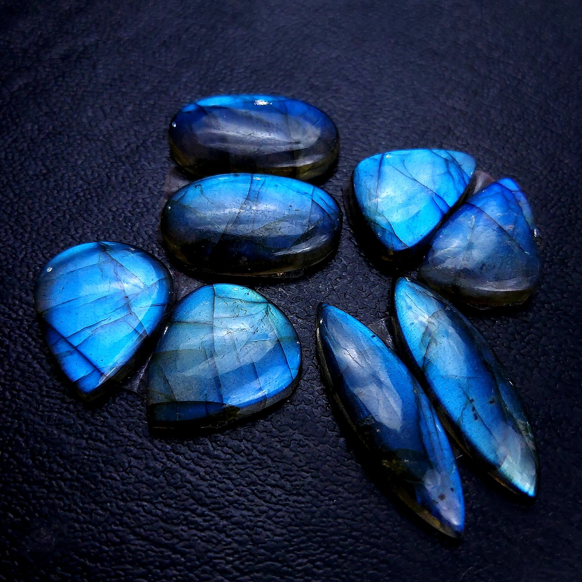 4 Pair 78 Cts Labradorite pairs Labradorite Cabochon Loose Gemstone Labradorite pair for Earring For Woman Earrings Mix Shapes Dangle Drop Earrings 30x8 19x15mm R-13139