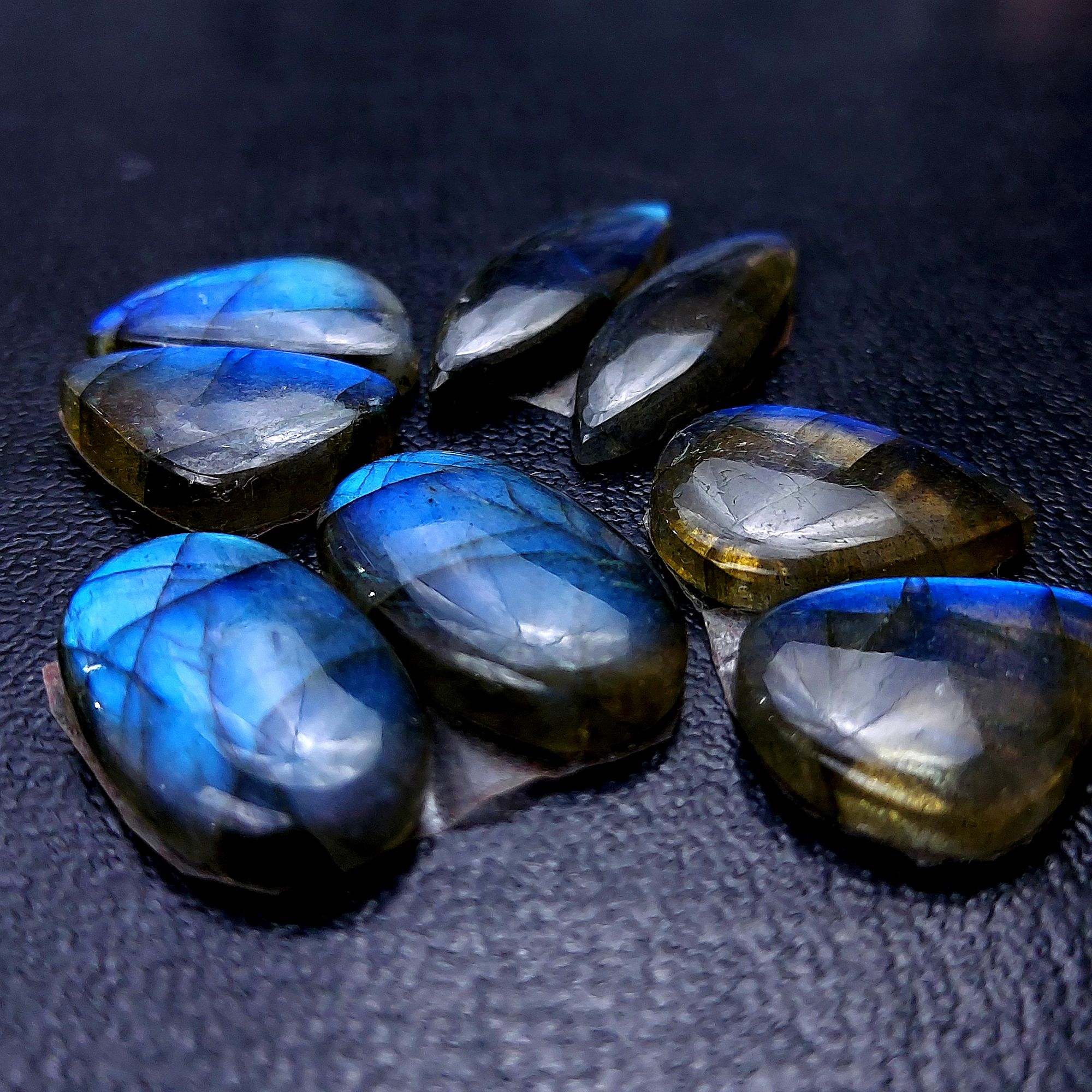 4 Pair 78 Cts Labradorite pairs Labradorite Cabochon Loose Gemstone Labradorite pair for Earring For Woman Earrings Mix Shapes Dangle Drop Earrings 30x8 19x15mm R-13139