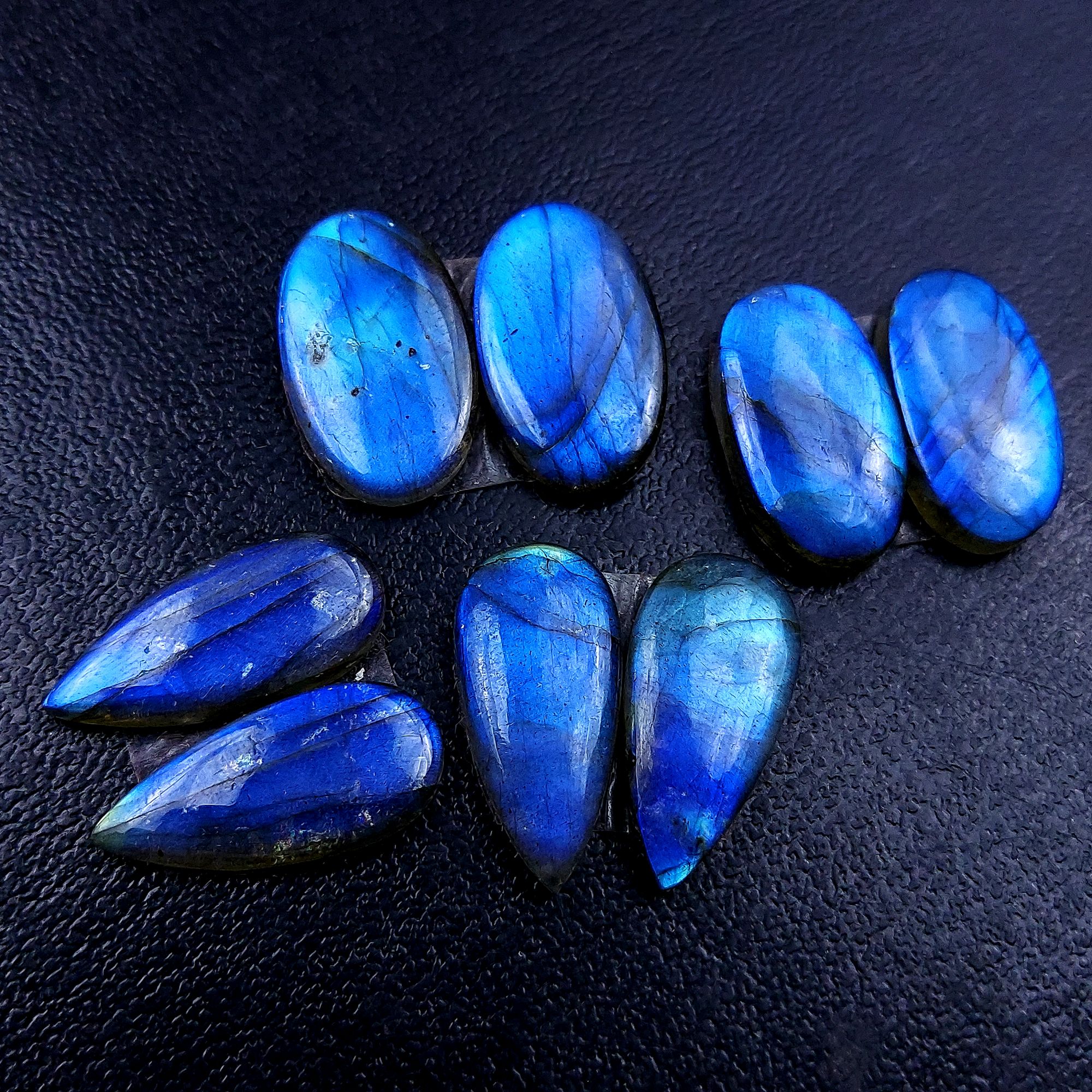 4 Pair 89 Cts Labradorite pairs Labradorite Cabochon Loose Gemstone Labradorite pair for Earring For Woman Earrings Mix Shapes Dangle Drop Earrings 23x11 21x11mm R-13141