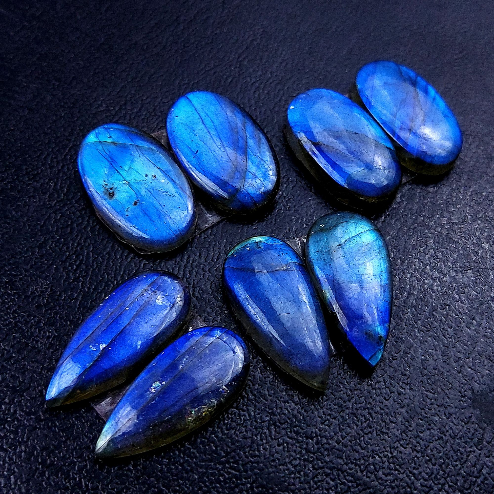 4 Pair 89 Cts Labradorite pairs Labradorite Cabochon Loose Gemstone Labradorite pair for Earring For Woman Earrings Mix Shapes Dangle Drop Earrings 23x11 21x11mm R-13141