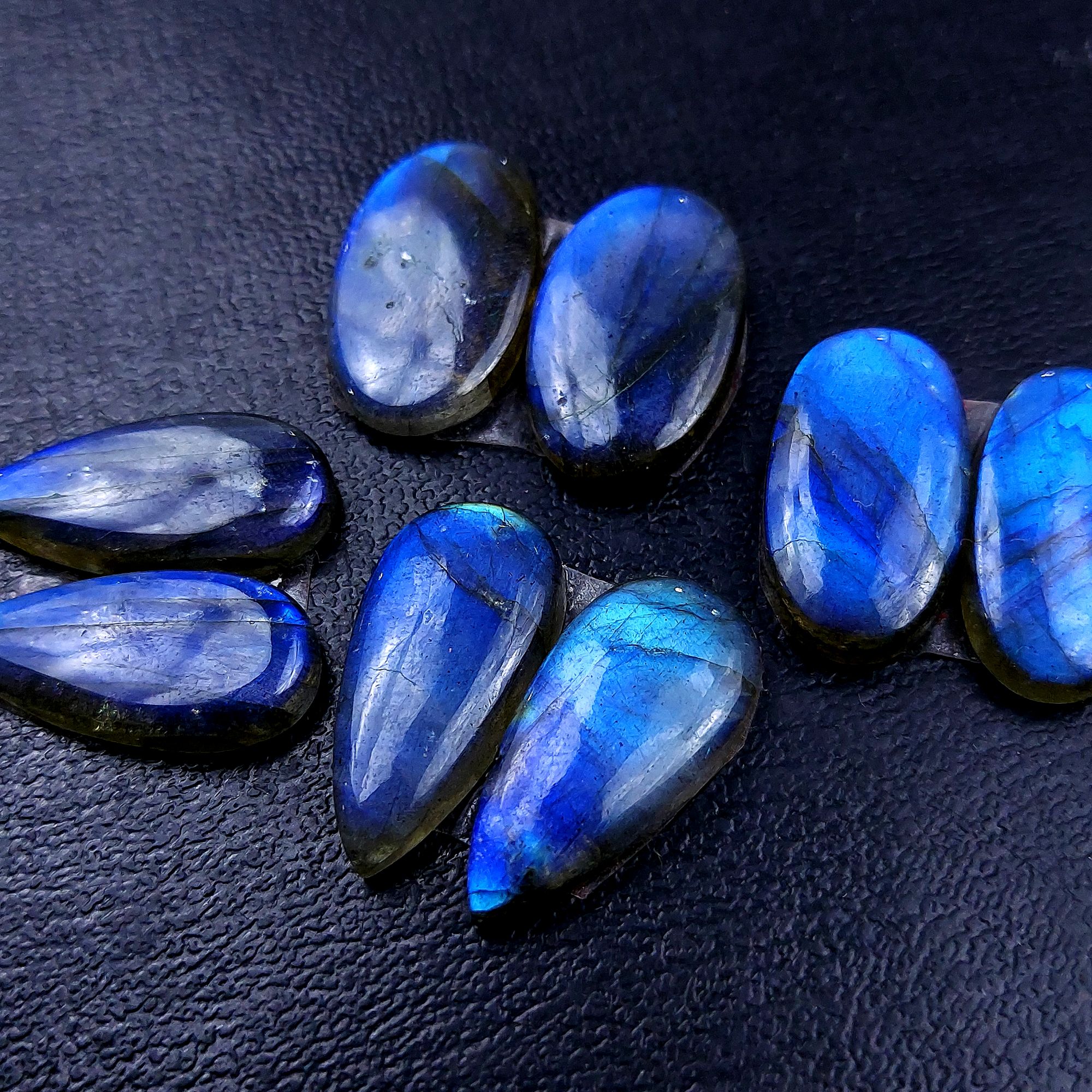 4 Pair 89 Cts Labradorite pairs Labradorite Cabochon Loose Gemstone Labradorite pair for Earring For Woman Earrings Mix Shapes Dangle Drop Earrings 23x11 21x11mm R-13141