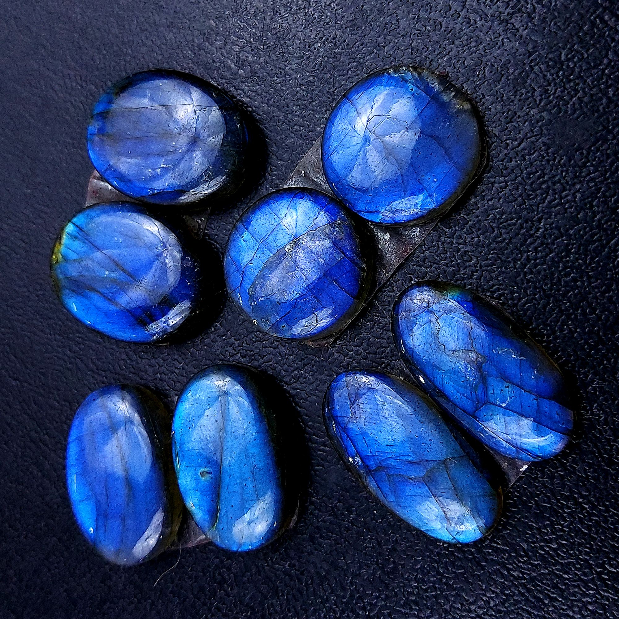 4 Pair 124 Cts Labradorite pairs Labradorite Cabochon Loose Gemstone Labradorite pair for Earring For Woman Earrings Mix Shapes Dangle Drop Earrings 21x14 18x18mm R-13142