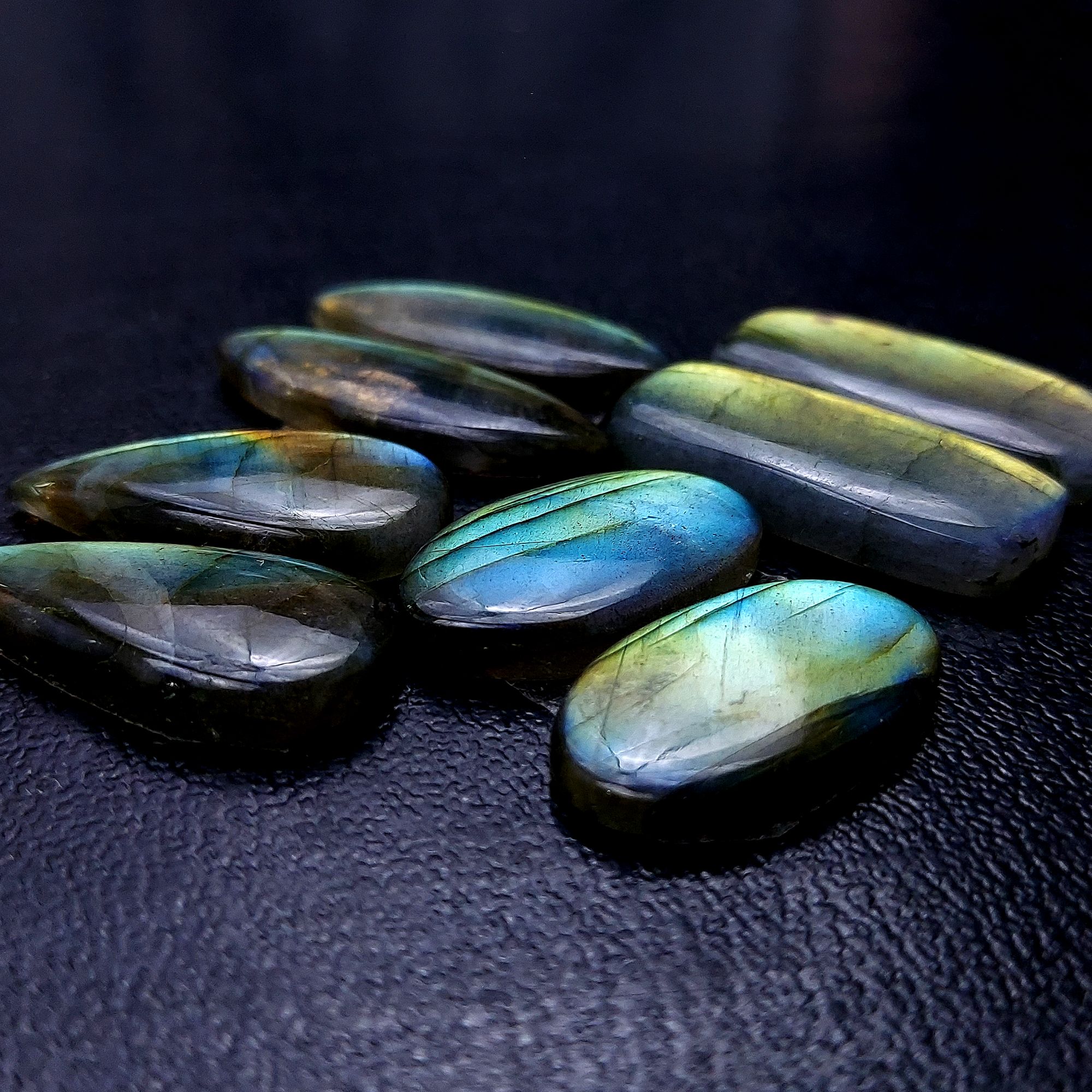 4 Pair 104 Cts Labradorite pairs Labradorite Cabochon Loose Gemstone Labradorite pair for Earring For Woman Earrings Mix Shapes Dangle Drop Earrings 27x11 22x12mm R-13144