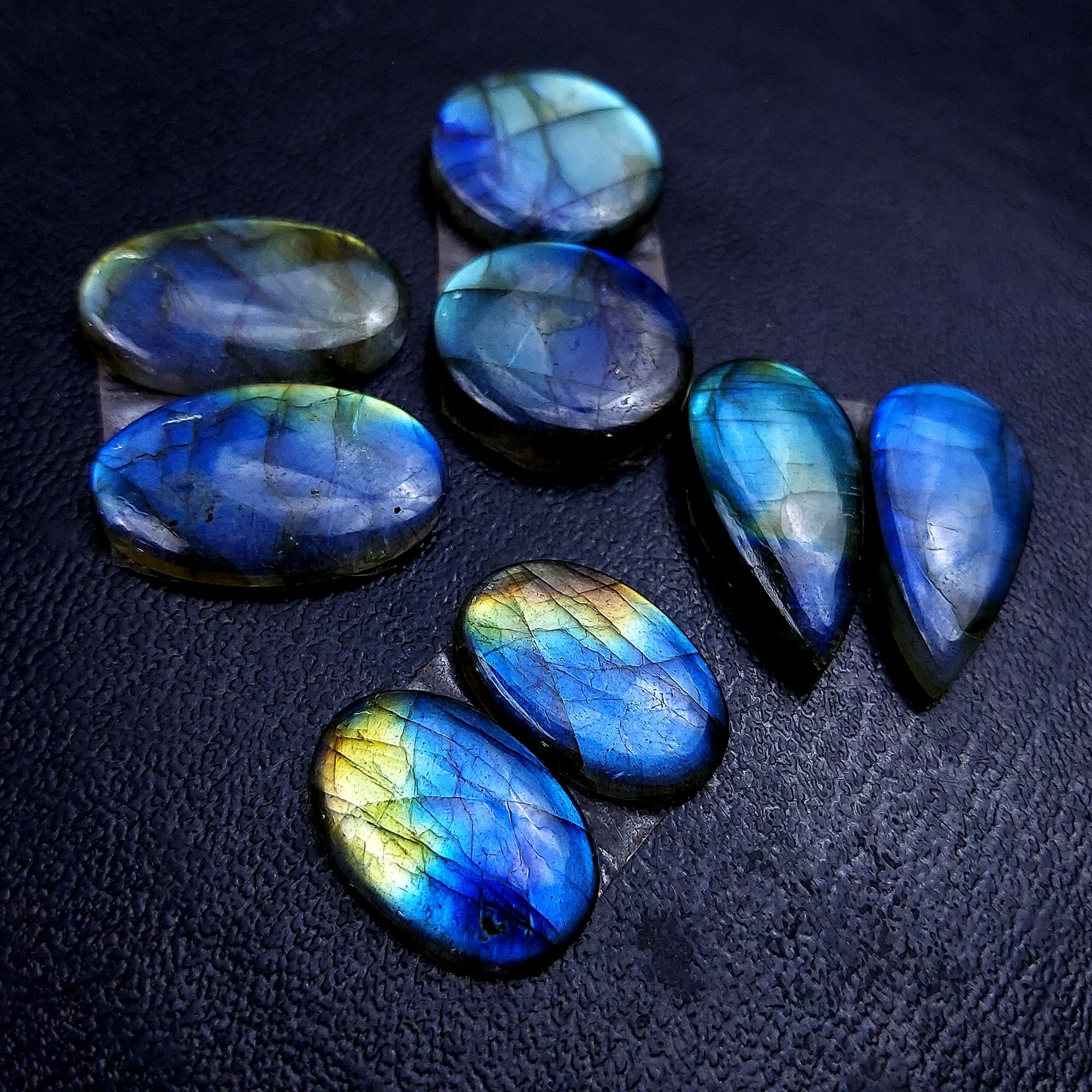 4 Pair 95 Cts Labradorite pairs Labradorite Cabochon Loose Gemstone Labradorite pair for Earring For Woman Earrings Mix Shapes Dangle Drop Earrings 26x12 19x13mm R-13145