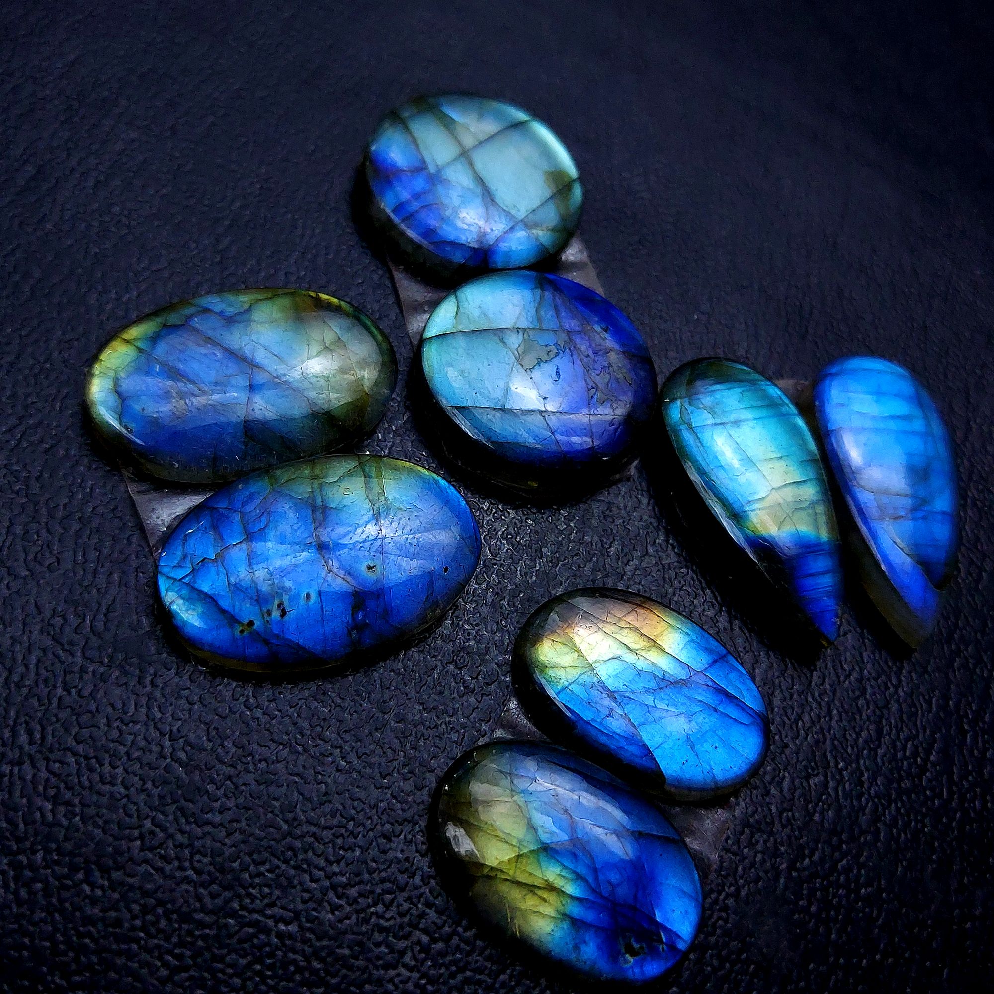 4 Pair 95 Cts Labradorite pairs Labradorite Cabochon Loose Gemstone Labradorite pair for Earring For Woman Earrings Mix Shapes Dangle Drop Earrings 26x12 19x13mm R-13145