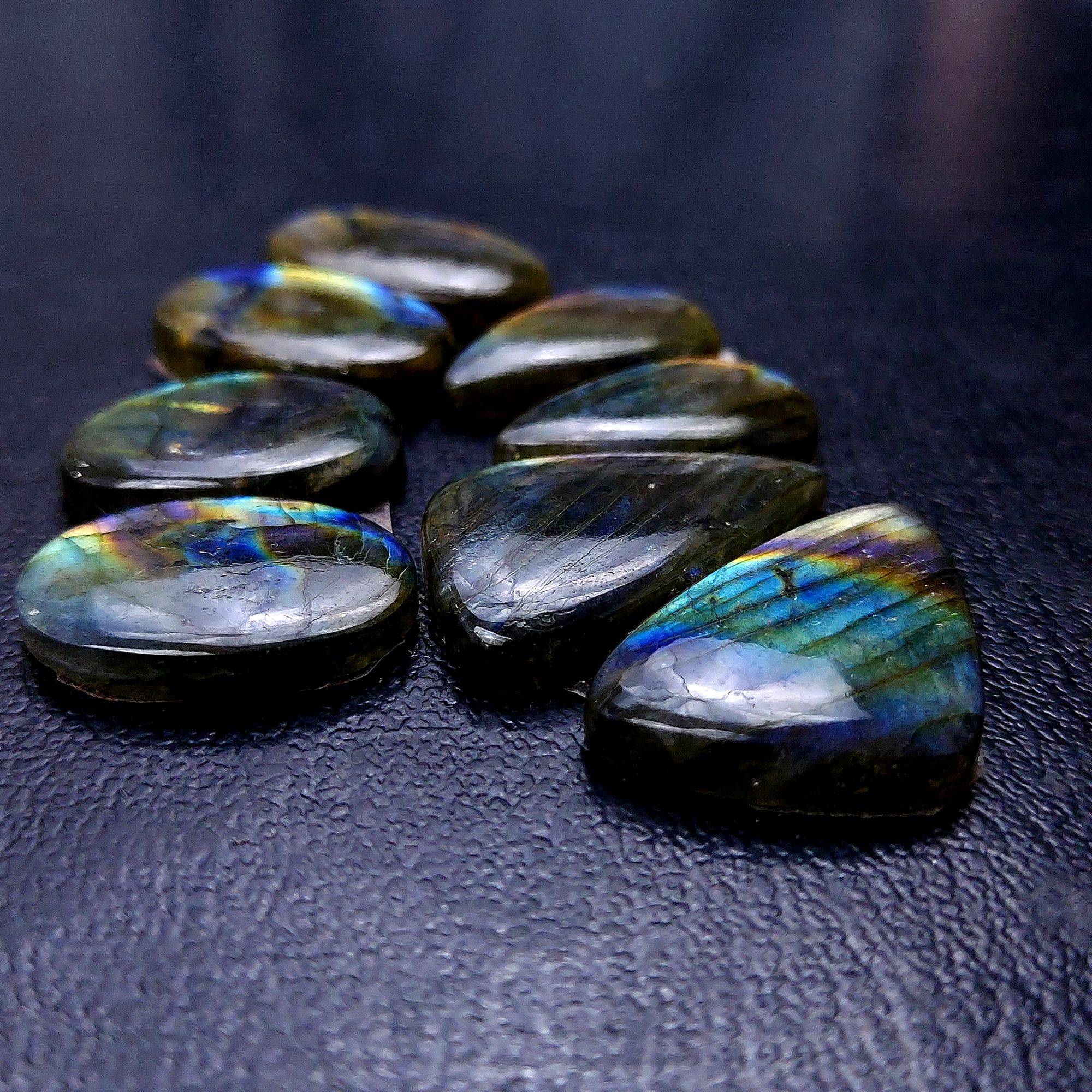 4 Pair 118 Cts Labradorite pairs Labradorite Cabochon Loose Gemstone Labradorite pair for Earring For Woman Earrings Mix Shapes Dangle Drop Earrings 27x17 20x15mm R-13147