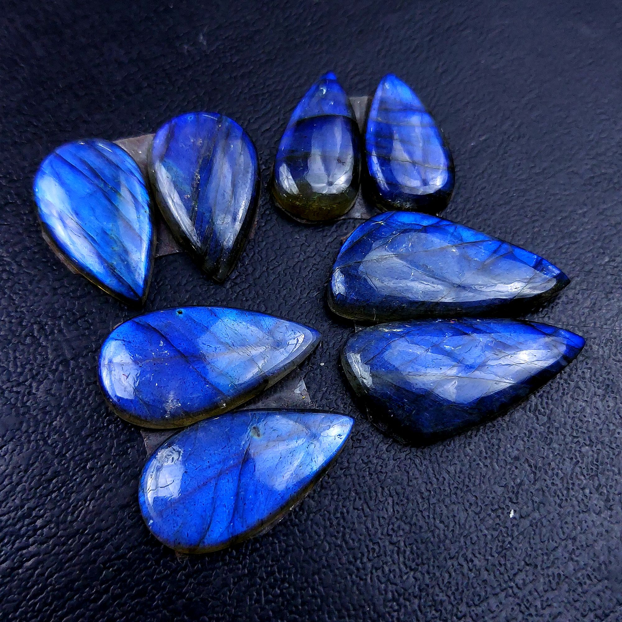4 Pair 78 Cts Labradorite pairs Labradorite Cabochon Loose Gemstone Labradorite pair for Earring For Woman Earrings Mix Shapes Dangle Drop Earrings 26x12 19x10mm R-13148