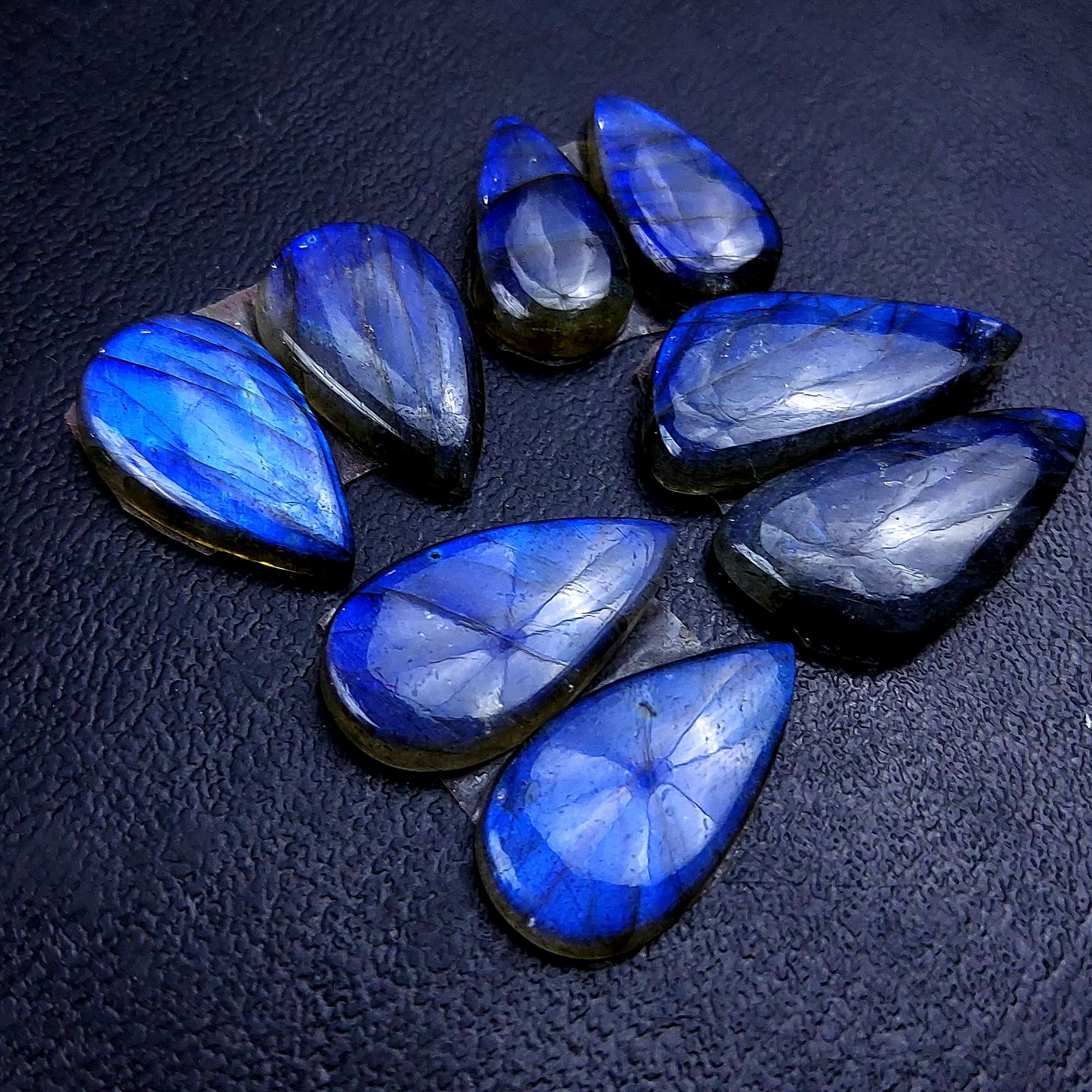 4 Pair 78 Cts Labradorite pairs Labradorite Cabochon Loose Gemstone Labradorite pair for Earring For Woman Earrings Mix Shapes Dangle Drop Earrings 26x12 19x10mm R-13148