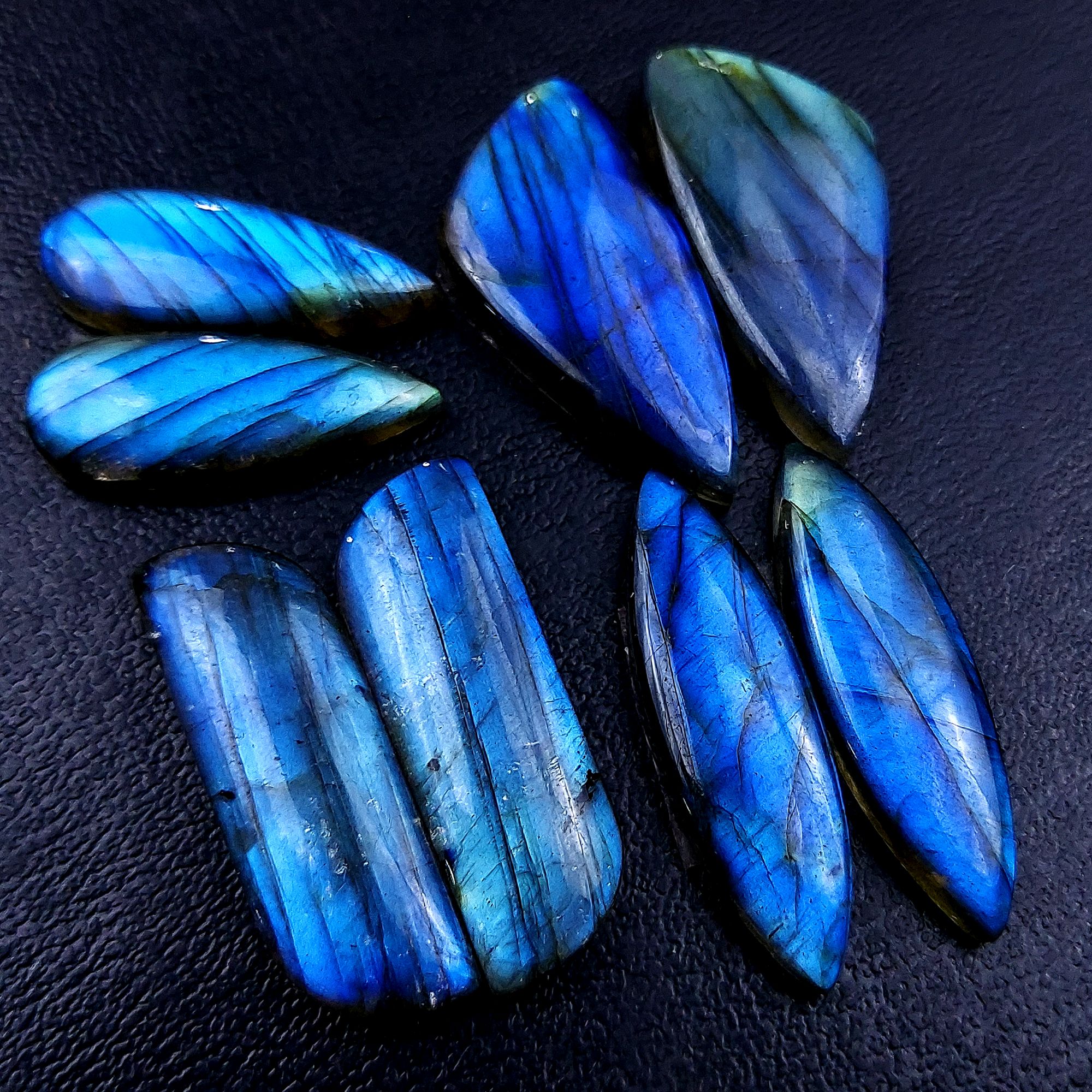 4 Pair 156 Cts Labradorite pairs Labradorite Cabochon Loose Gemstone Labradorite pair for Earring For Woman Earrings Mix Shapes Dangle Drop Earrings 34x16 26x10mm R-13151