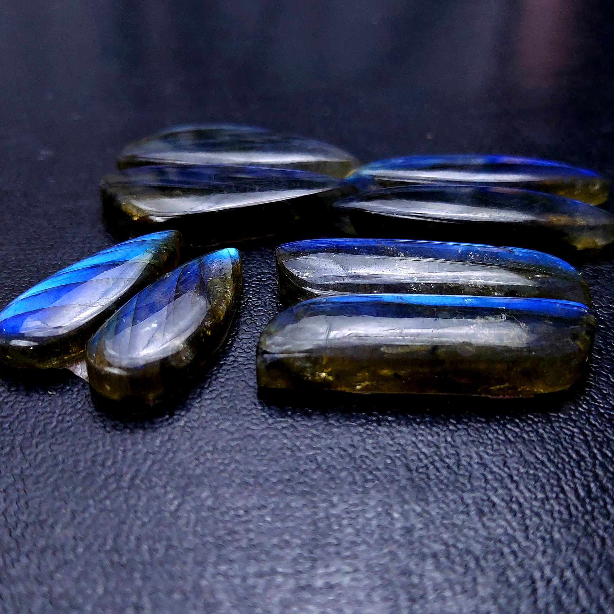 4 Pair 156 Cts Labradorite pairs Labradorite Cabochon Loose Gemstone Labradorite pair for Earring For Woman Earrings Mix Shapes Dangle Drop Earrings 34x16 26x10mm R-13151