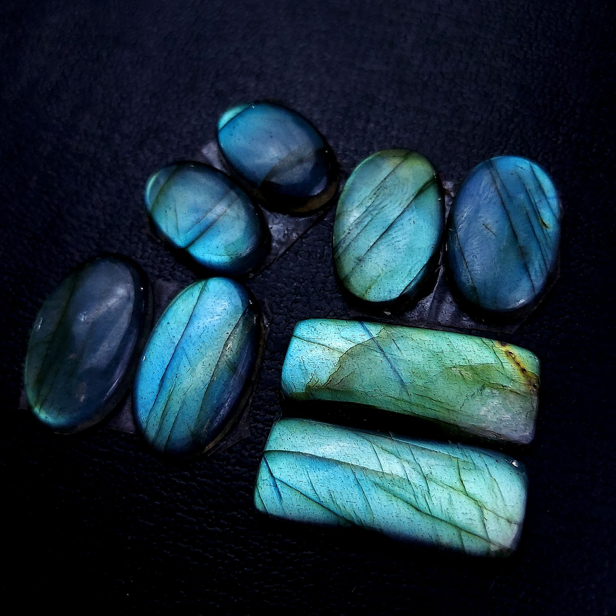 4 Pair 60 Cts Labradorite pairs Labradorite Cabochon Loose Gemstone Labradorite pair for Earring For Woman Earrings Mix Shapes Dangle Drop Earrings 26x11 17x10mm R-13152