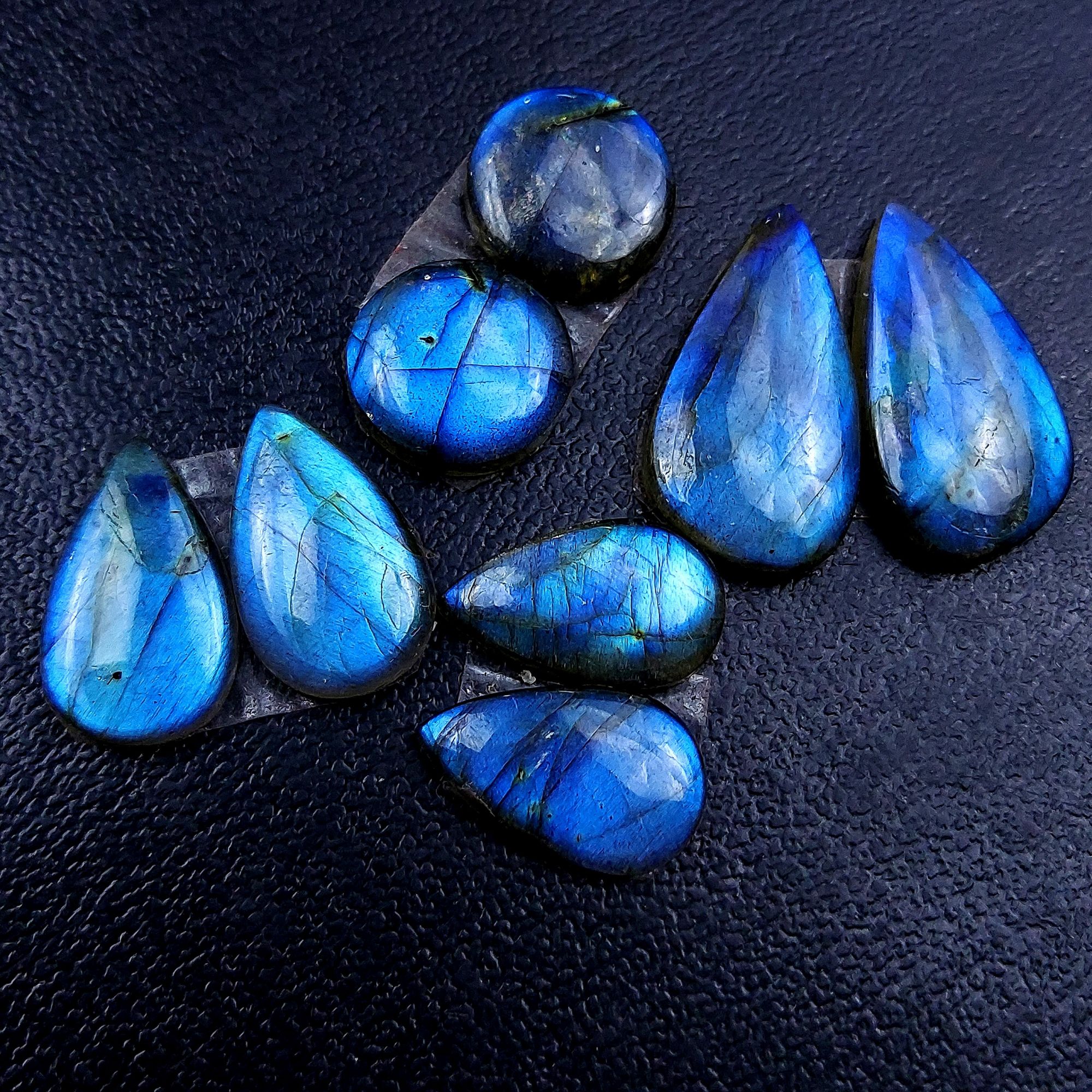 4 Pair 63 Cts Labradorite pairs Labradorite Cabochon Loose Gemstone Labradorite pair for Earring For Woman Earrings Mix Shapes Dangle Drop Earrings 25x13 17x10mm R-13156
