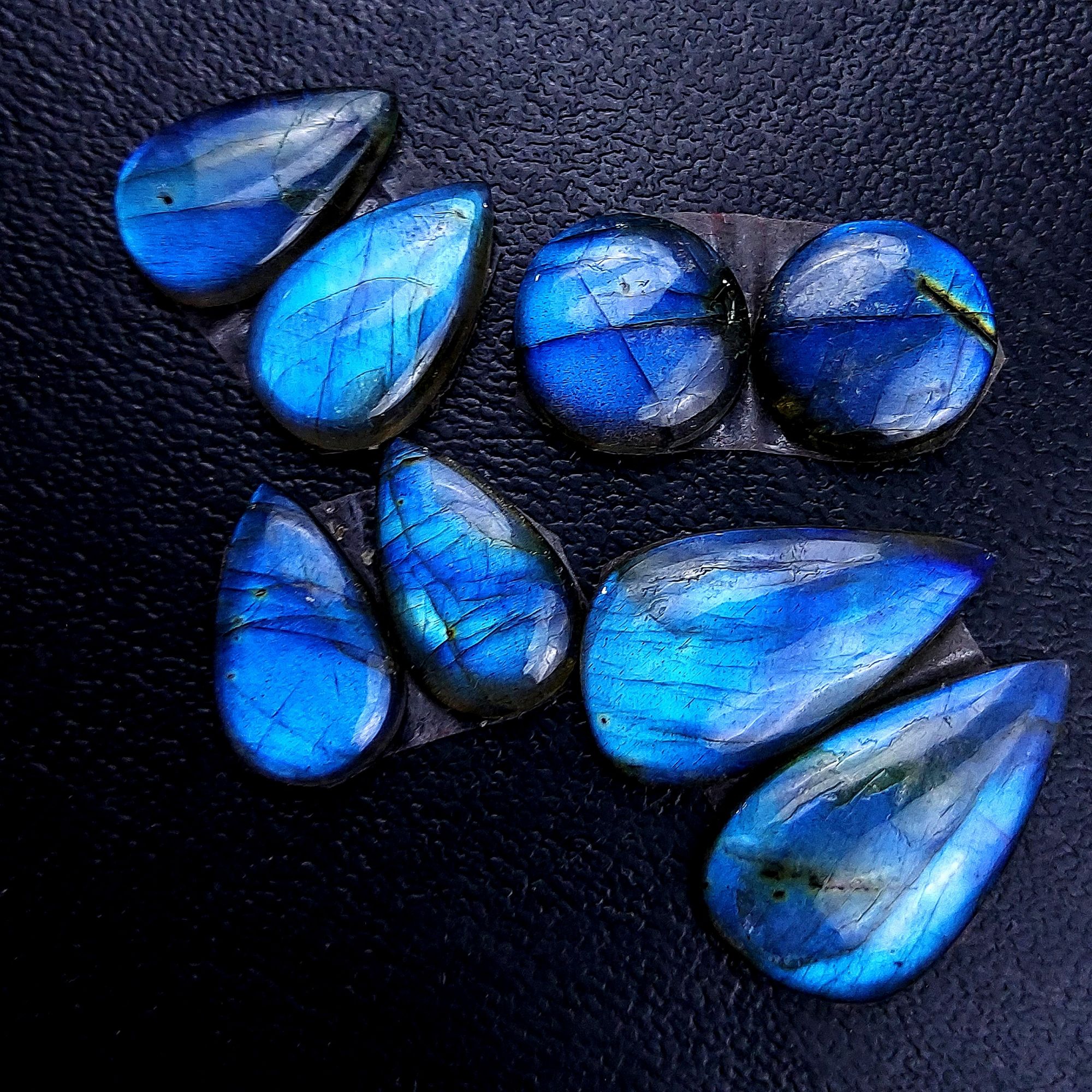 4 Pair 63 Cts Labradorite pairs Labradorite Cabochon Loose Gemstone Labradorite pair for Earring For Woman Earrings Mix Shapes Dangle Drop Earrings 25x13 17x10mm R-13156