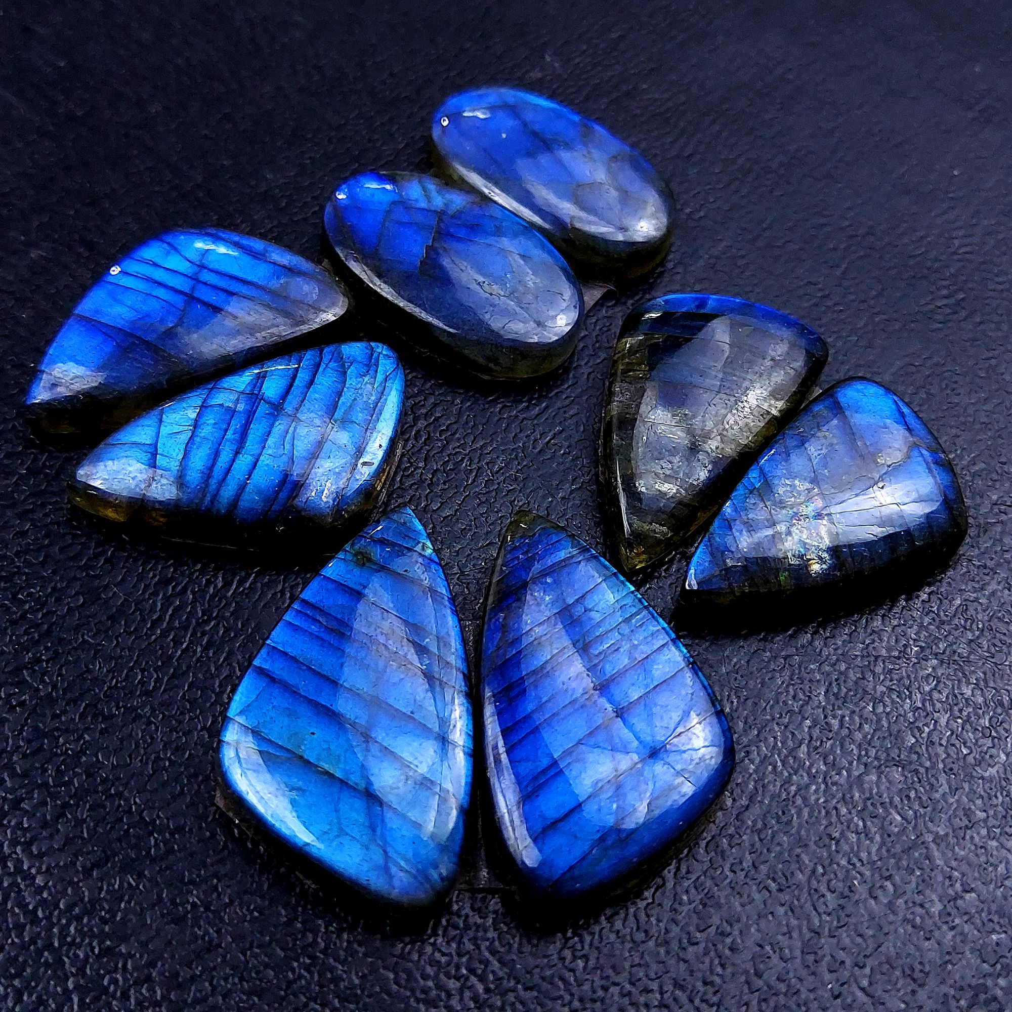 4 Pair 115 Cts Labradorite pairs Labradorite Cabochon Loose Gemstone Labradorite pair for Earring For Woman Earrings Mix Shapes Dangle Drop Earrings 27x15 21x11mm R-13158