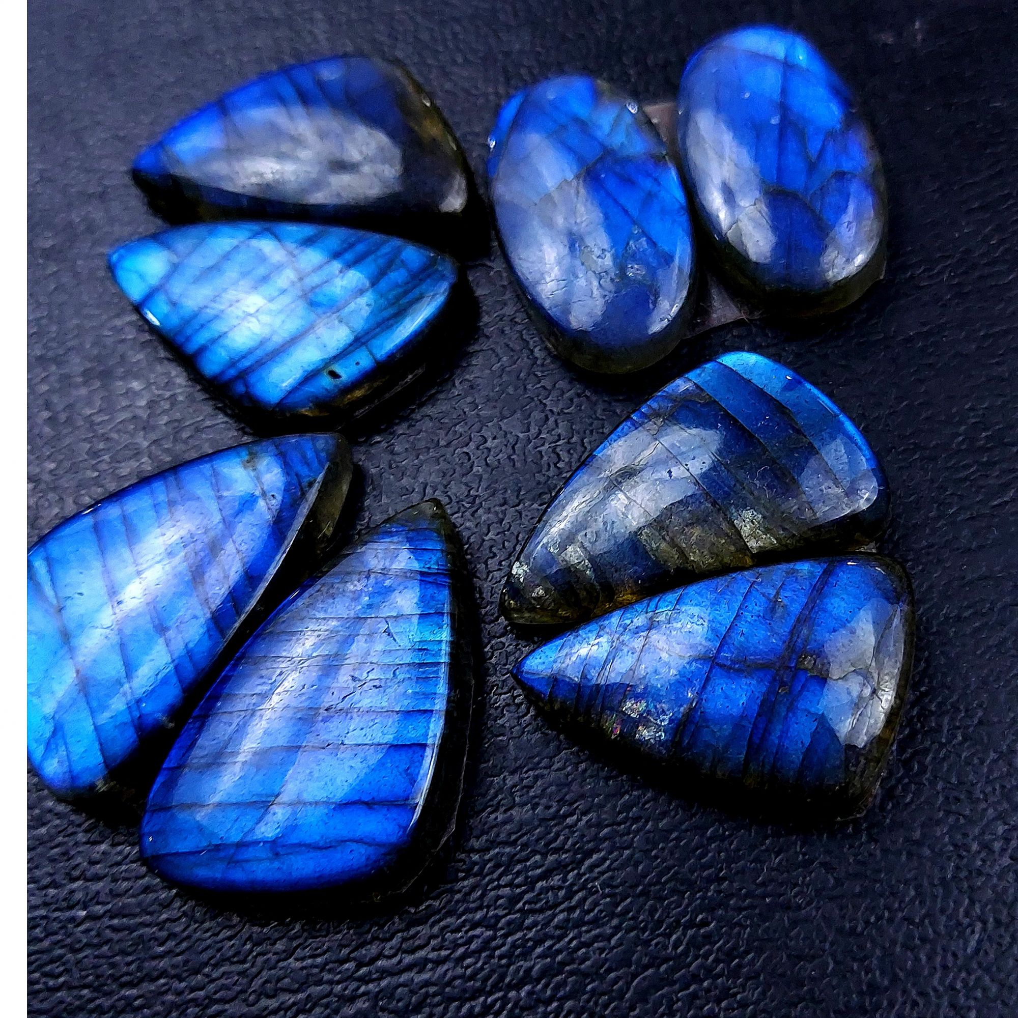4 Pair 115 Cts Labradorite pairs Labradorite Cabochon Loose Gemstone Labradorite pair for Earring For Woman Earrings Mix Shapes Dangle Drop Earrings 27x15 21x11mm R-13158